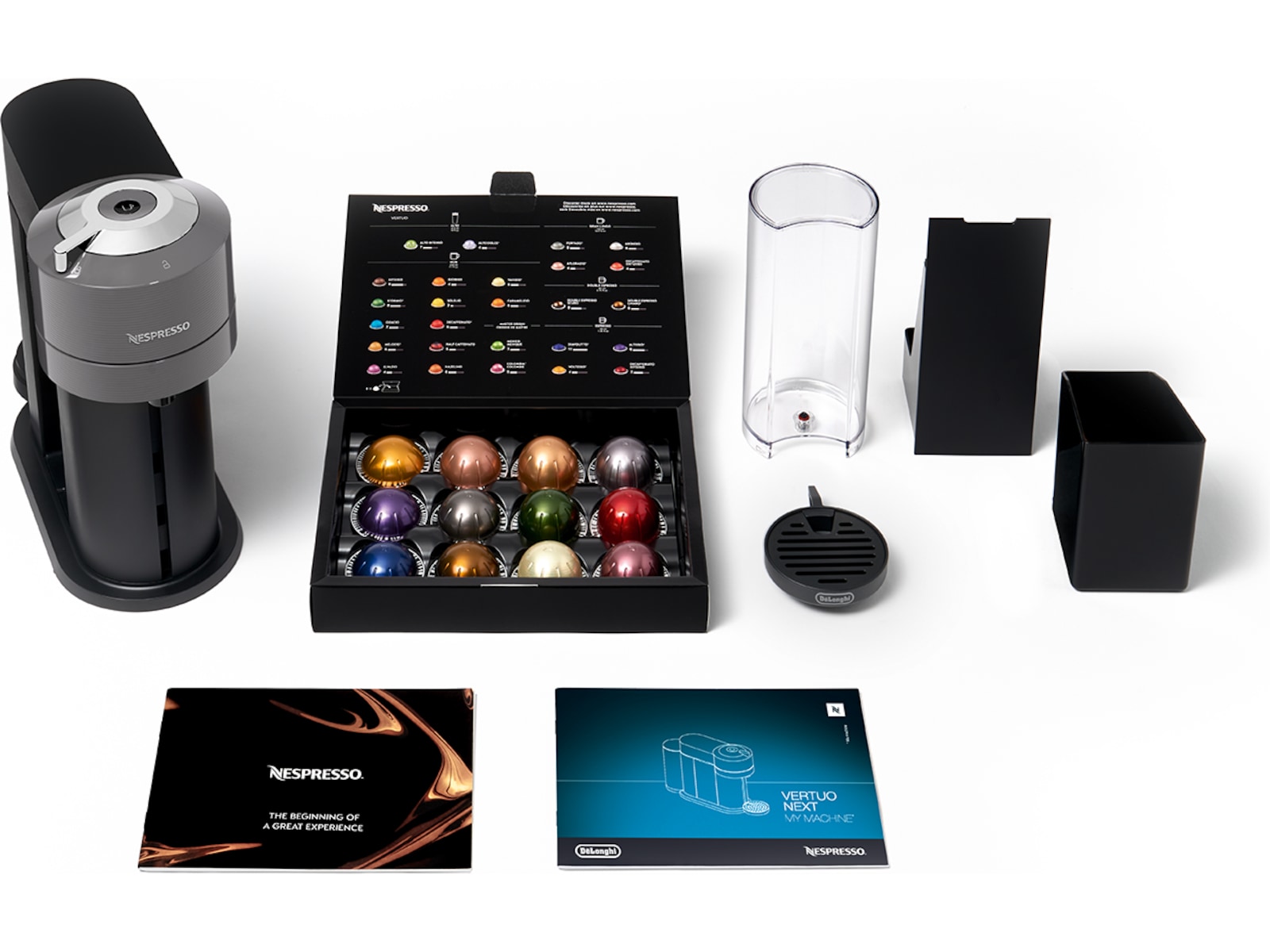 NESPRESSO Vertuo Next fra DeLonghi® kapselmaskine (grå) Kapselmaskiner