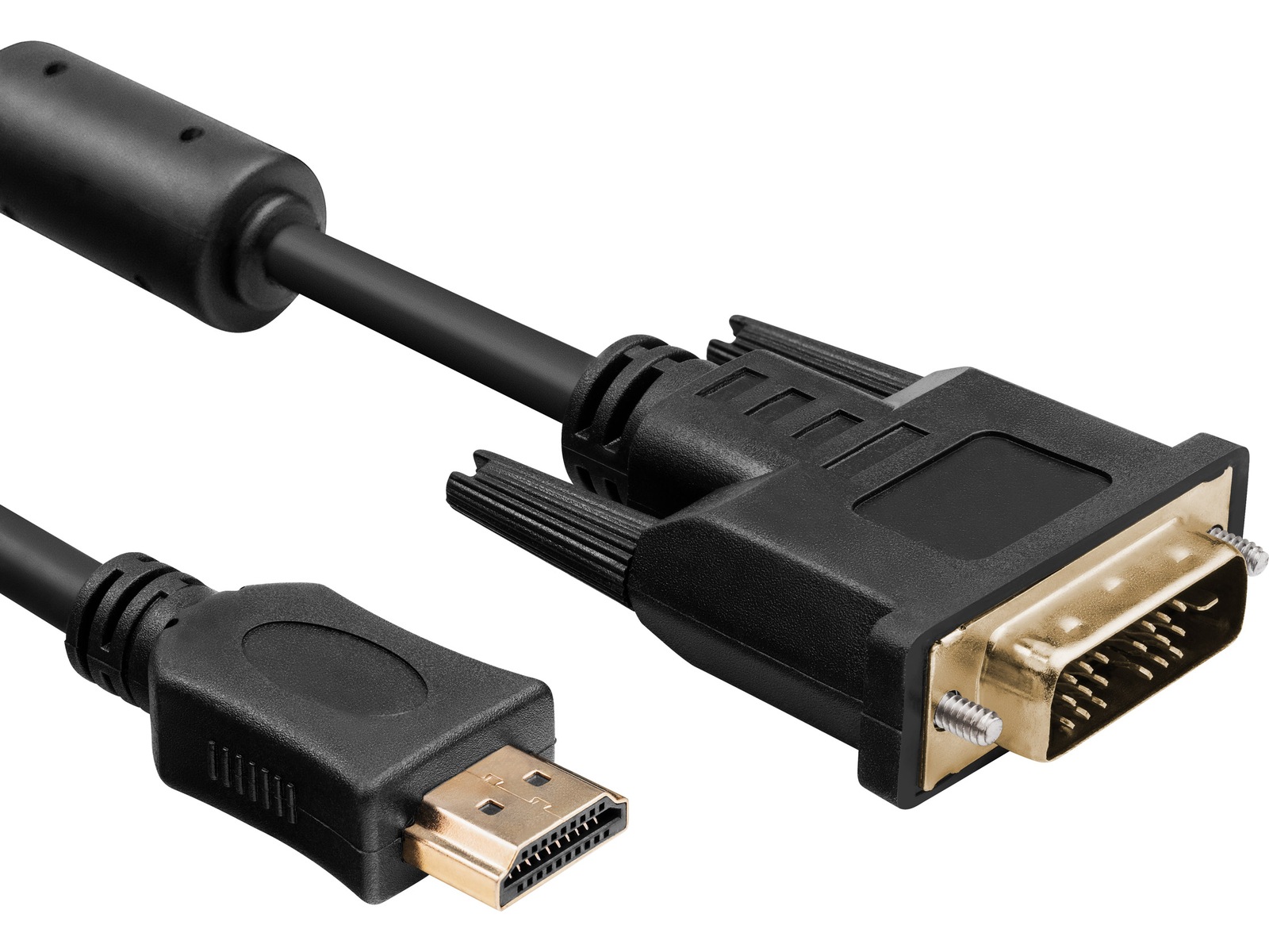 HDMI til DVI kabel 3m (sort) Monitor