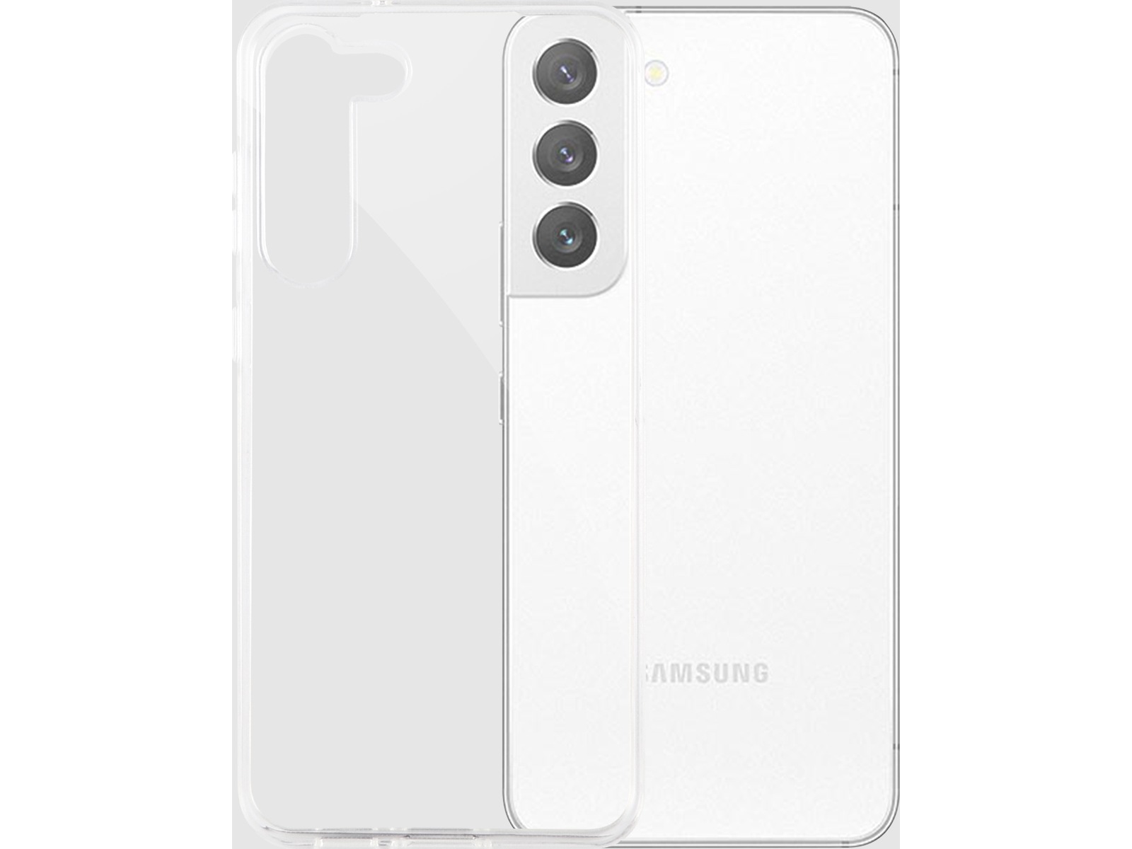 iiglo Galaxy S23 Silikonecover (gennemsigtig) Mobilcover