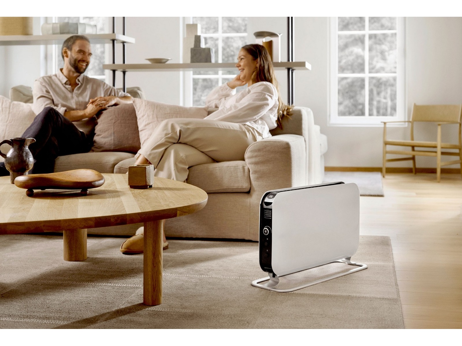 Mill Max WiFi gulvovn 1500W (hvid) Radiatorer