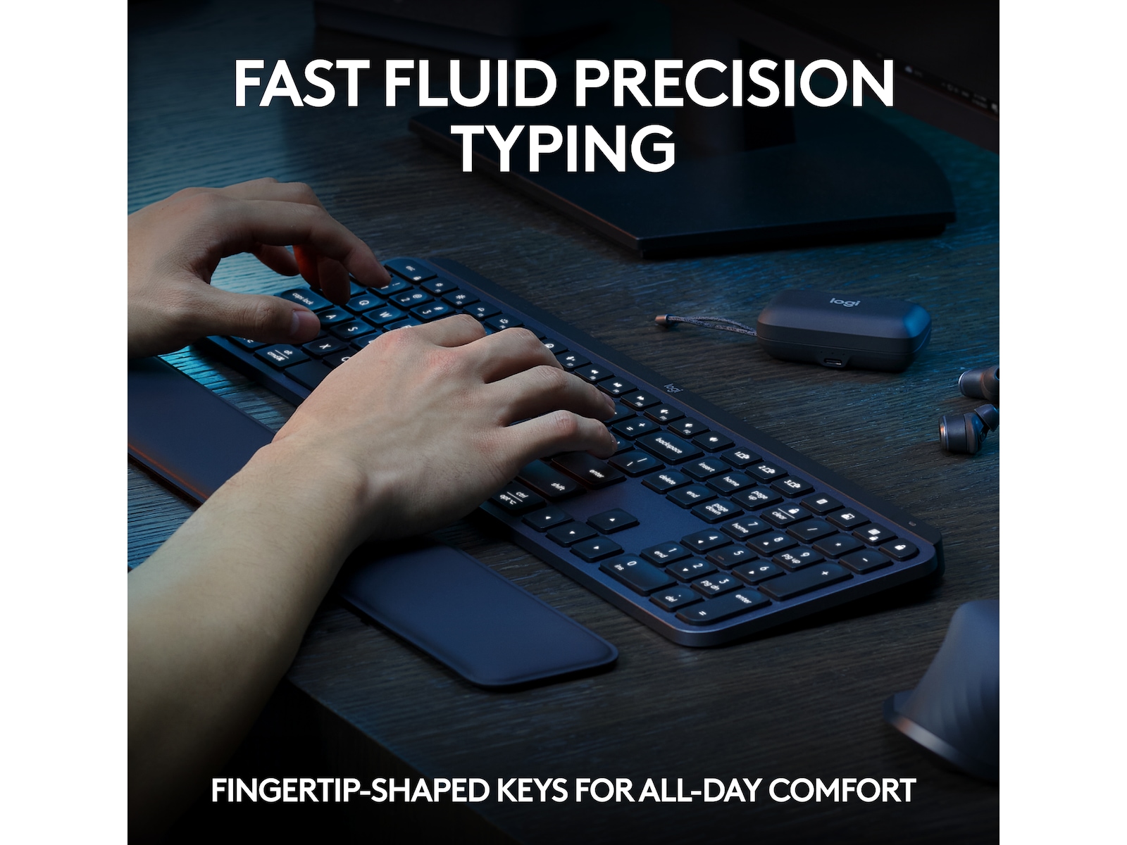 Logitech MX Keys S Trådløst Tastatur (graphite) Keyboards