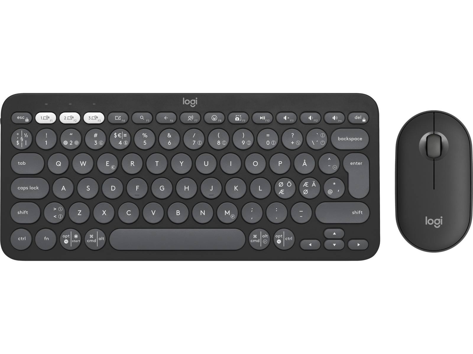 Pebble 2 Combo (sort) Mus & keyboards -kombinasjonspakker
