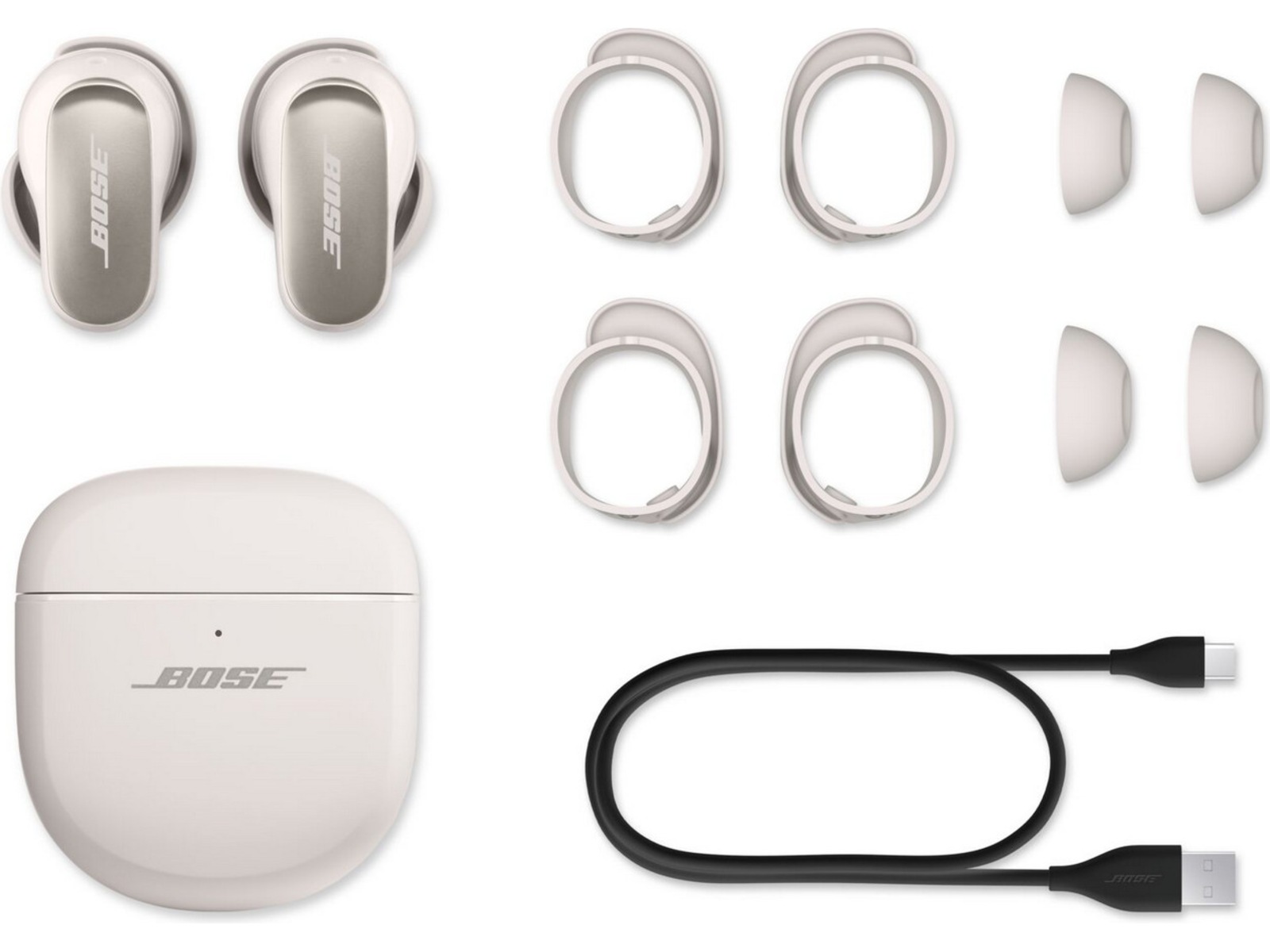 Bose QuietComfort Ultra Earbuds trådløse høretelefoner, In-Ear (hvid) In-ear høretelefoner