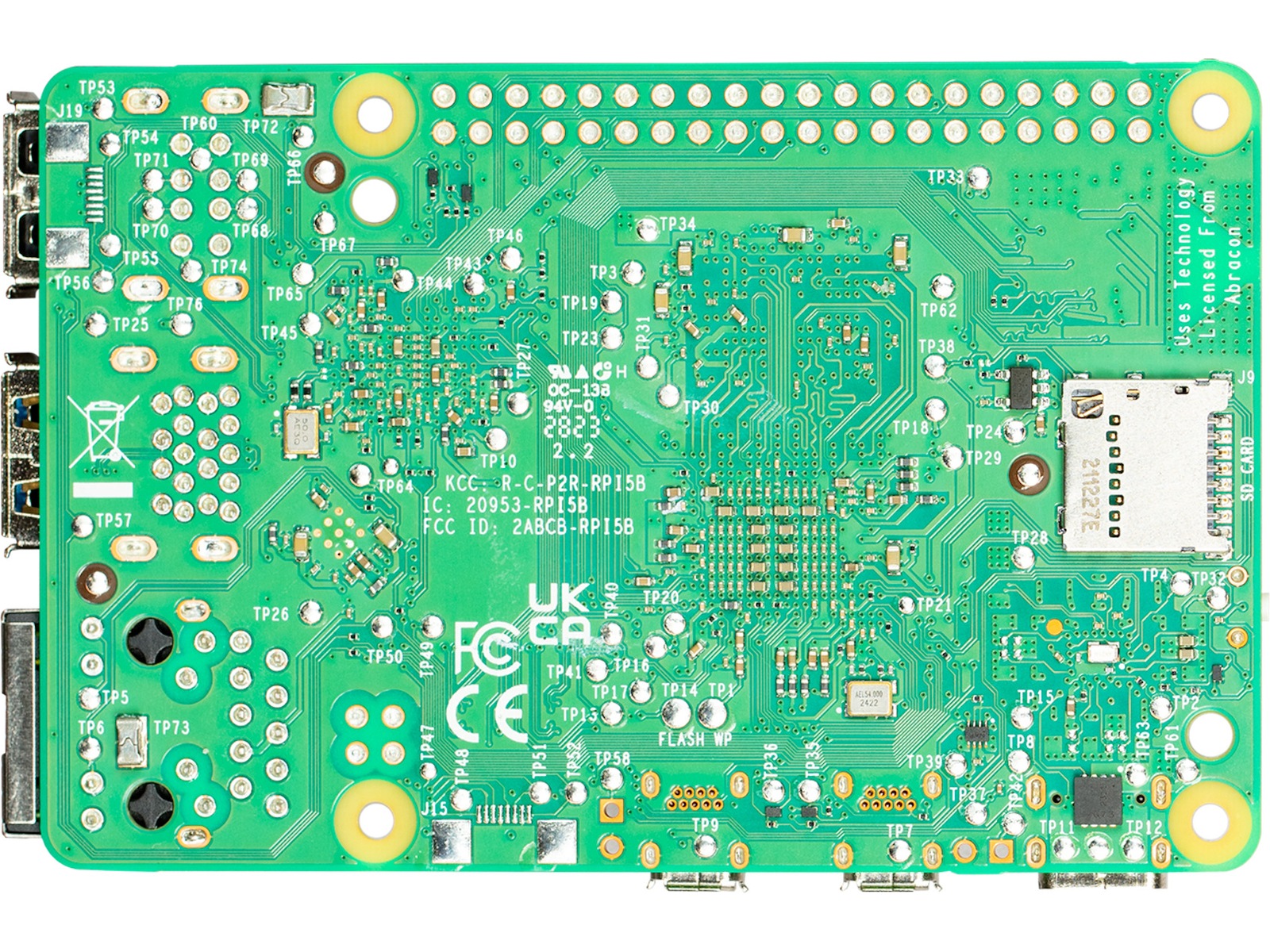 Raspberry Pi 5 Model B, 4GB RAM Integreret CPU