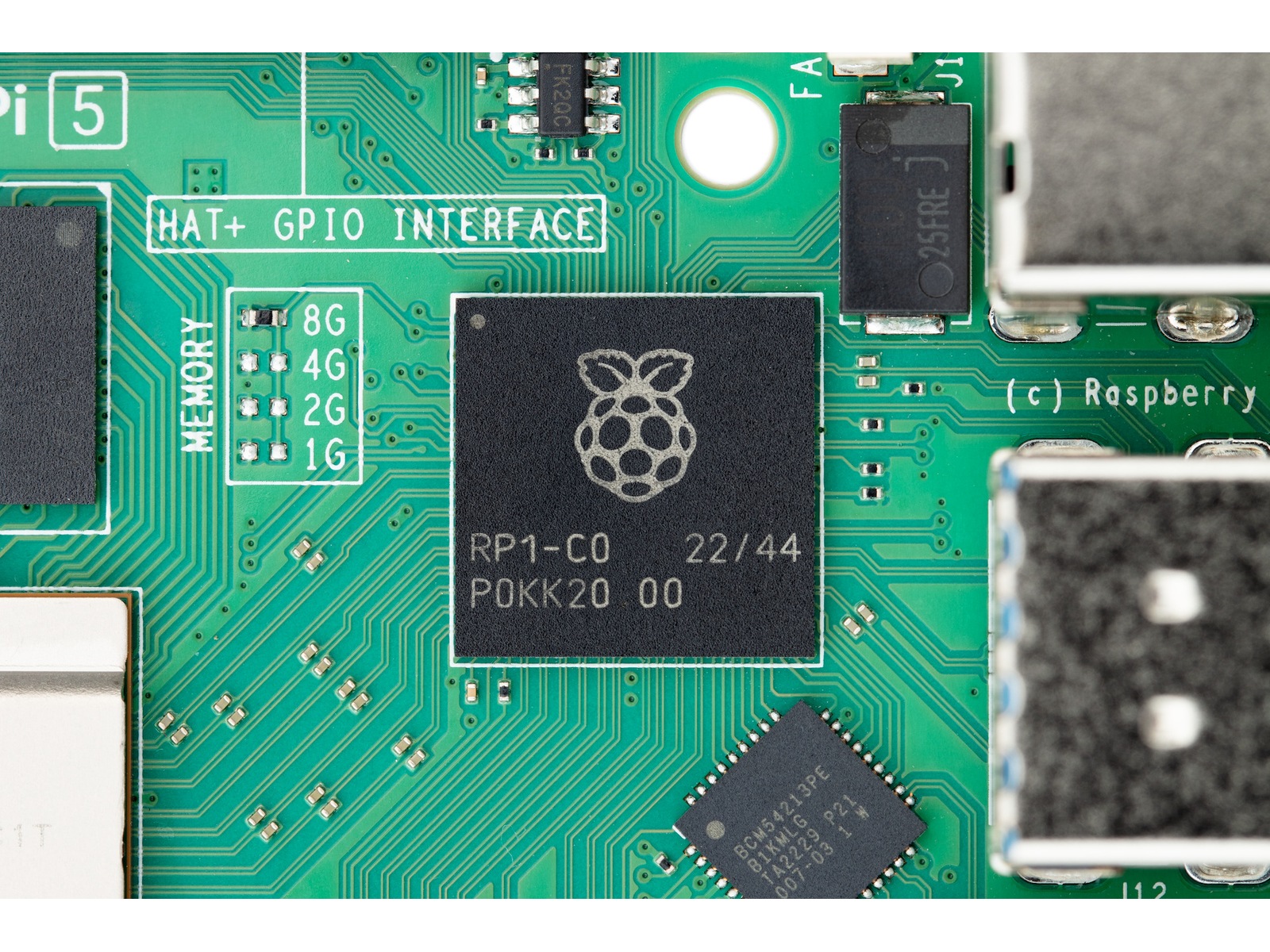 Raspberry Pi 5 Model B, 4GB RAM Integreret CPU