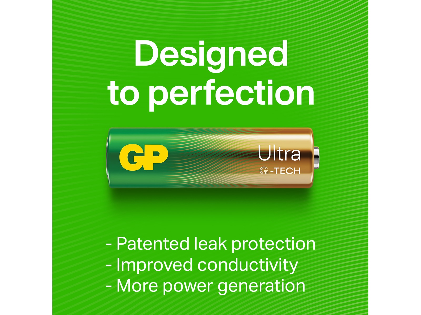 GP Ultra Alkaline C/LR14 batteri, 2-pk Generelle batterier