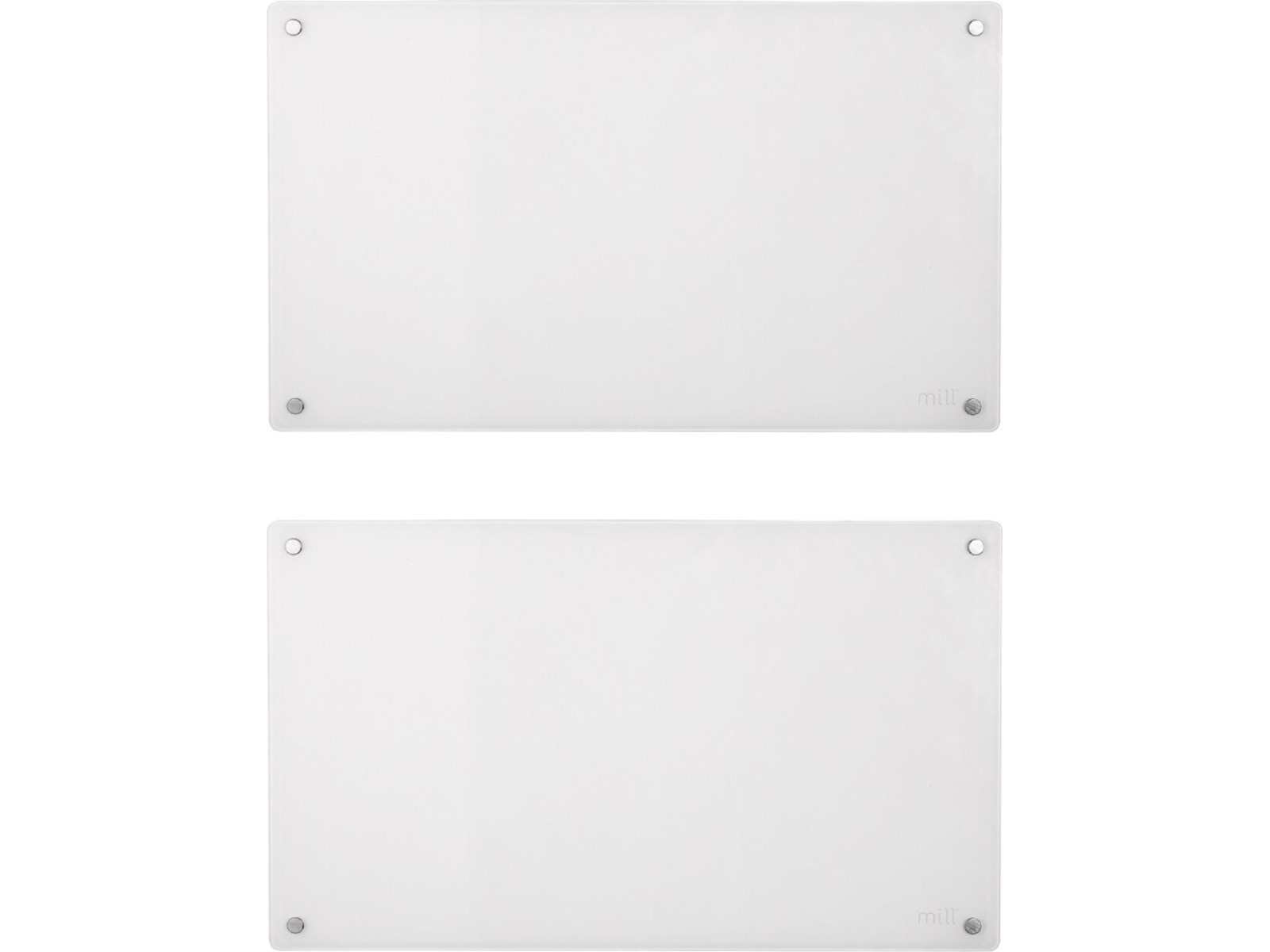 Mill Glas panelovn 700W (hvid) 2-pack Varmepaneler