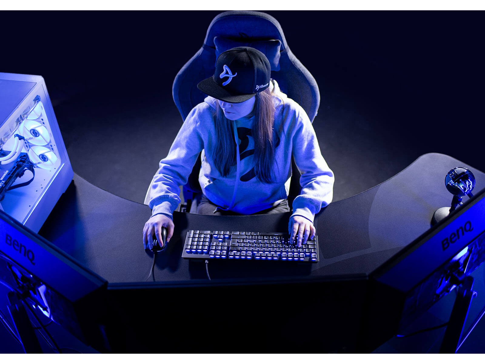 Arozzi Arena Angelo Gaming Desk (pure black) Gamingdesk