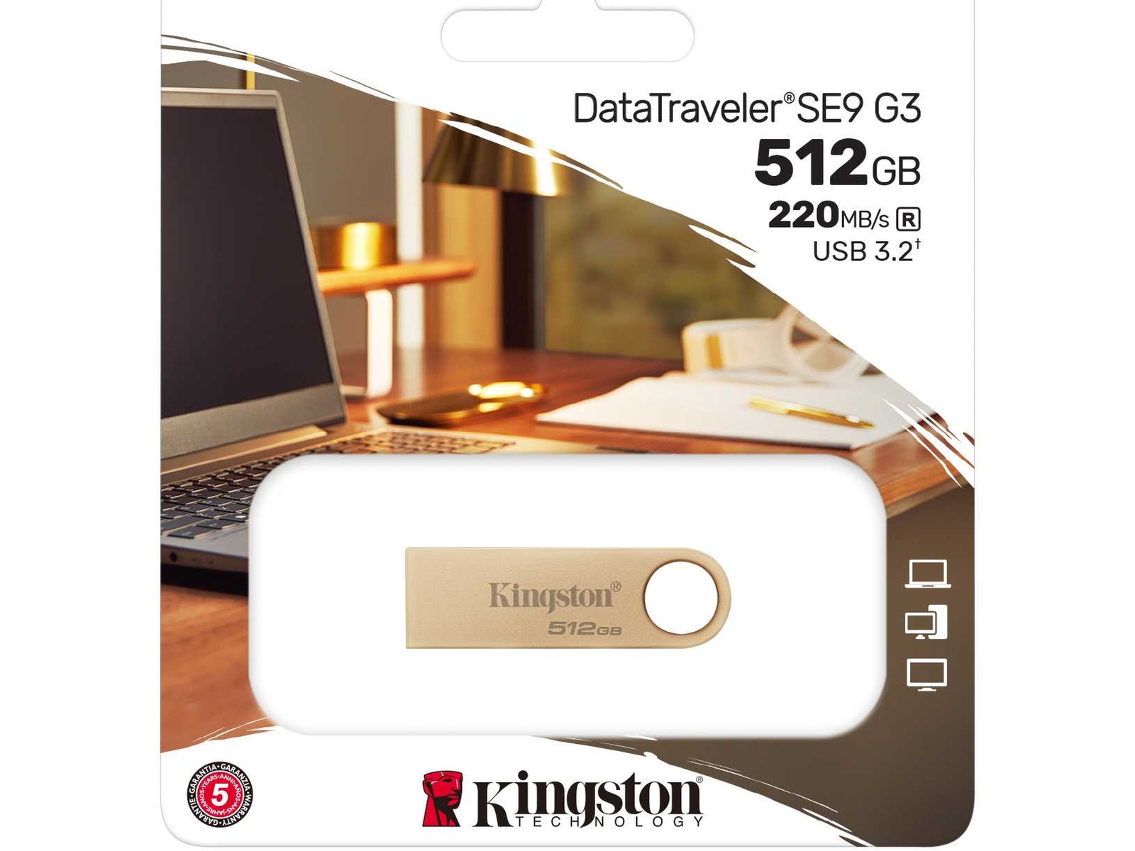 Kingston DataTraveler DTSE9 512GB USB-Hukommelse