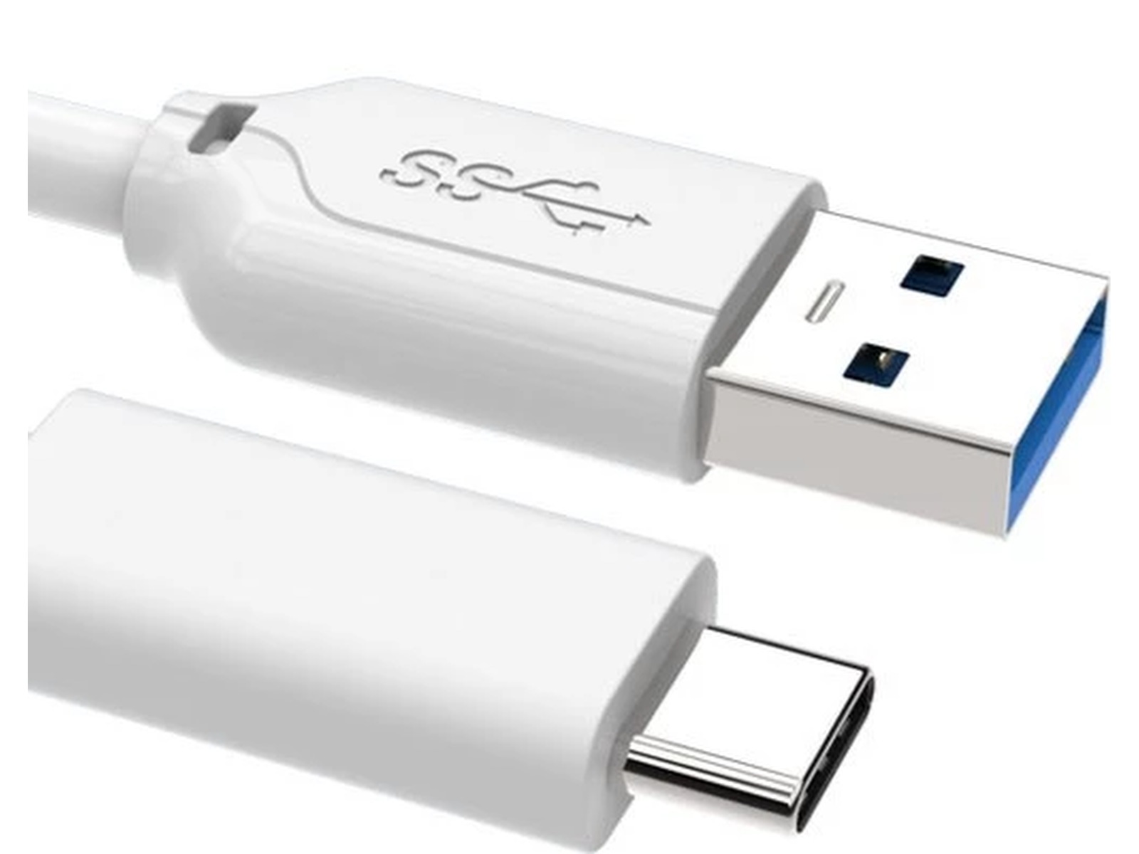 Andersson USB-C til USB-A kabel 2m (hvid) USB-kabler