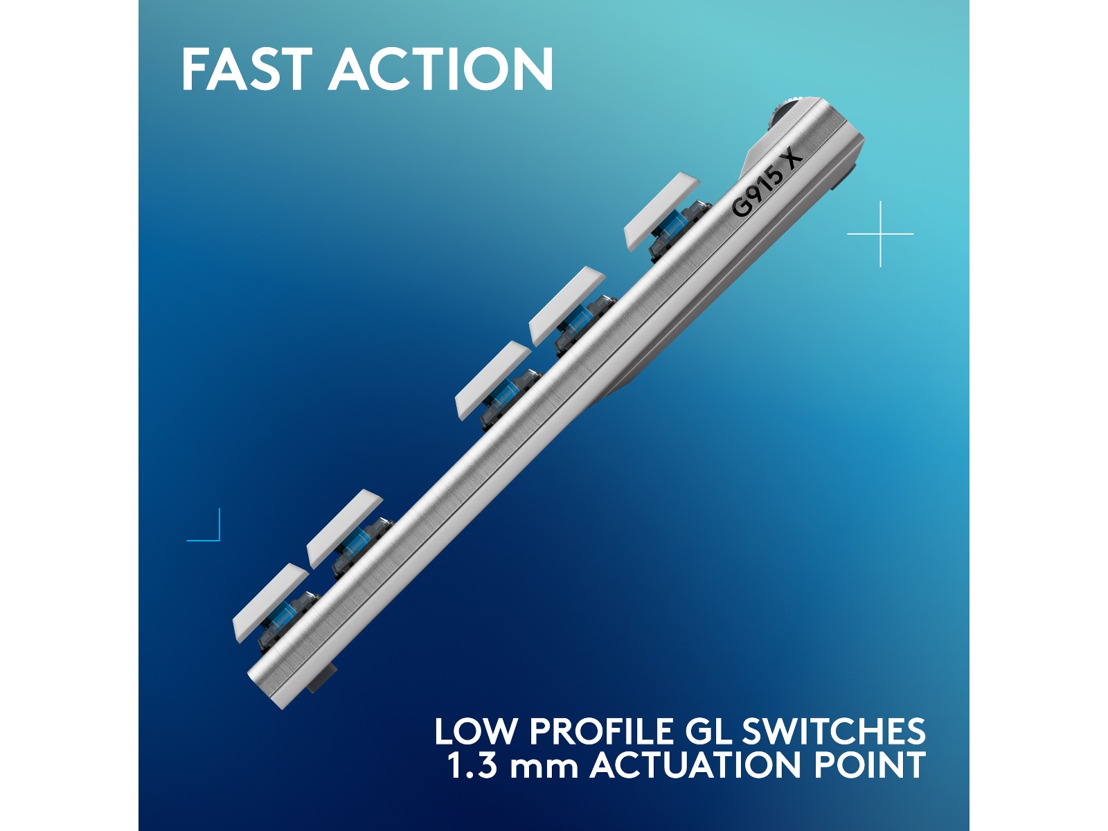 Logitech G915 X Lightspeed TKL Trådløst Gamingtastatur (hvidt) Gamingkeyboard