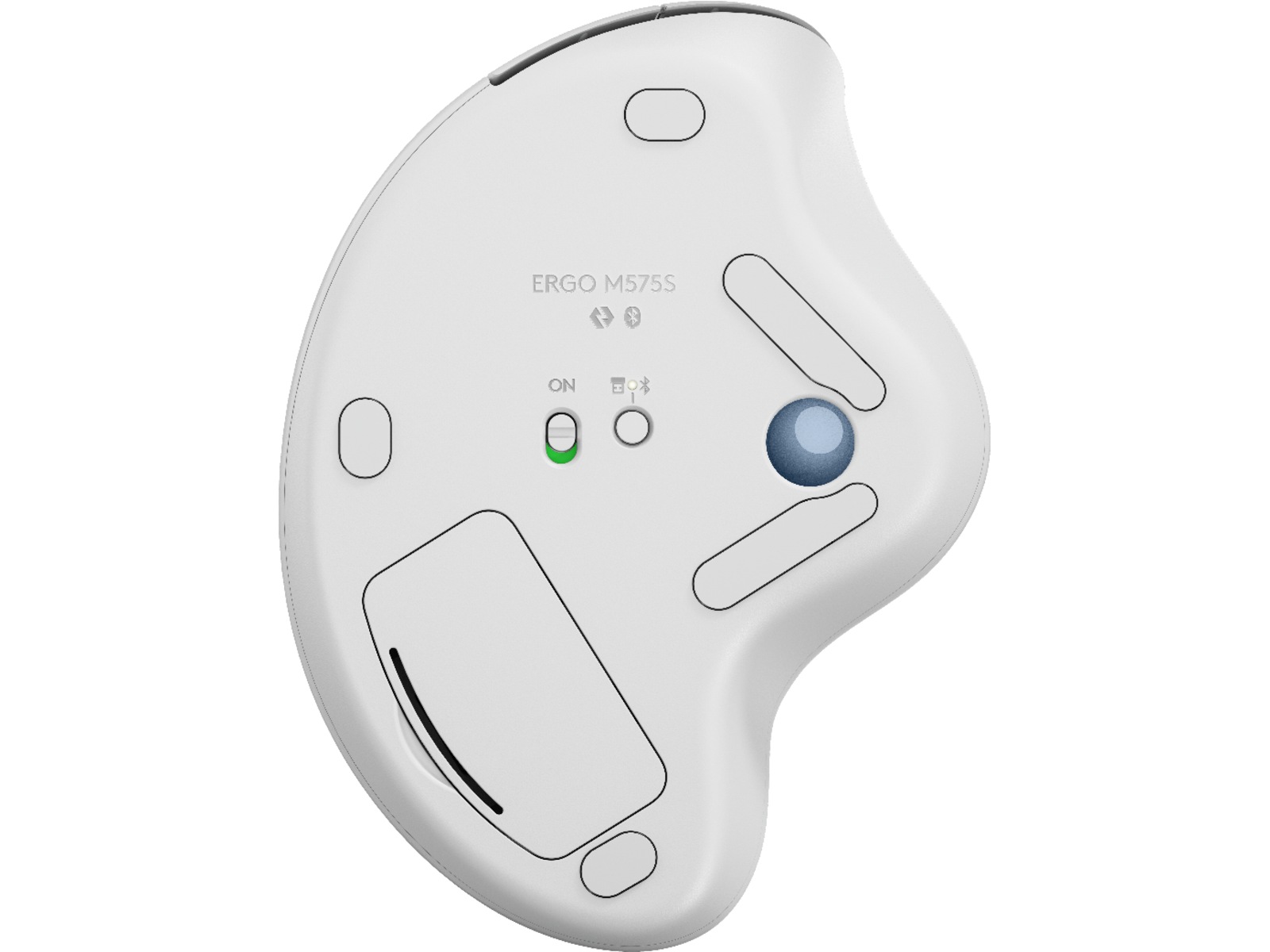 Logitech ERGO M575S Trådløs Mus Trackball (off-white) Ergonomiske