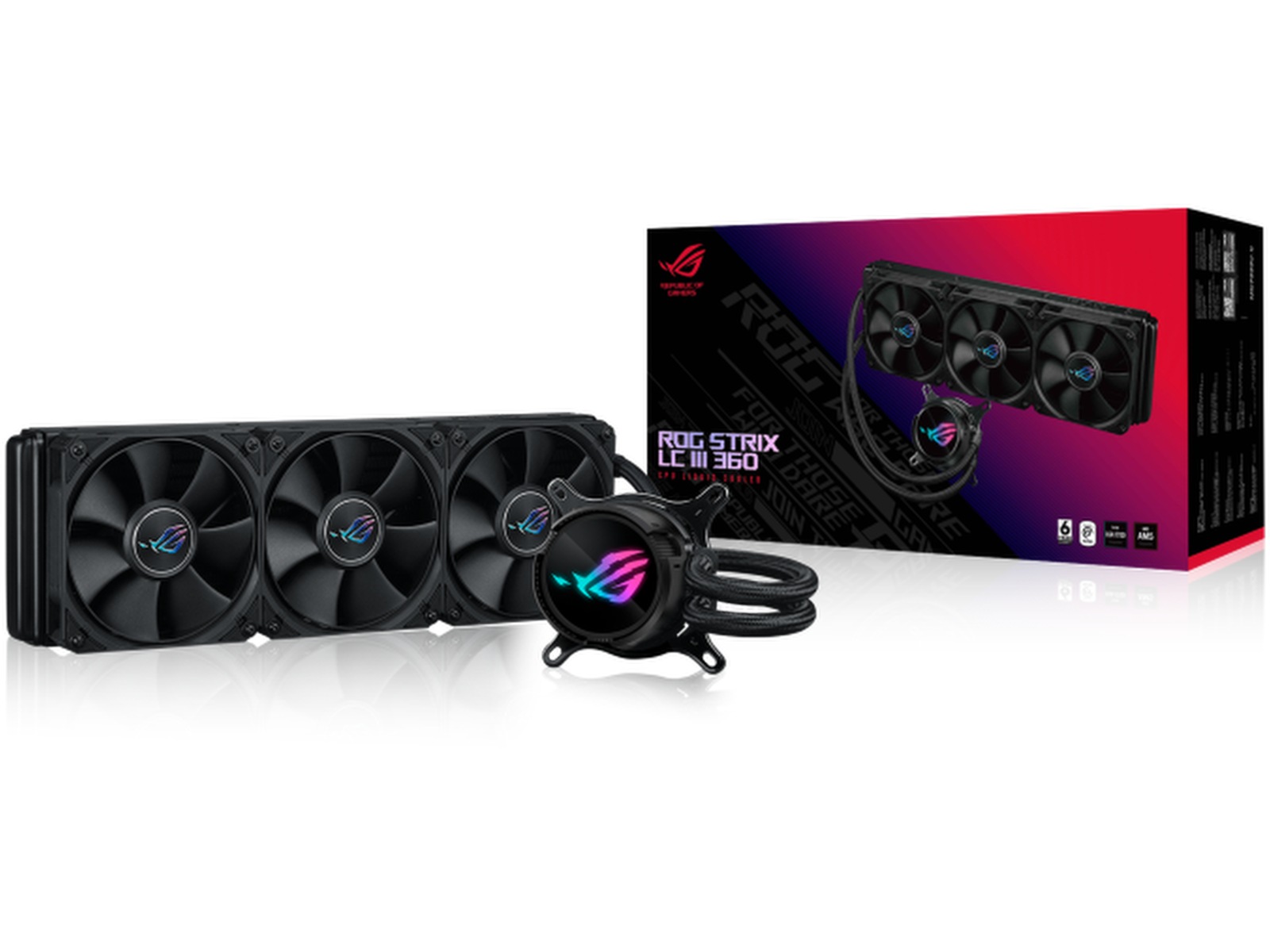 Asus ROG Strix LC III 360 Køler (sort) CPU - Vandkøling