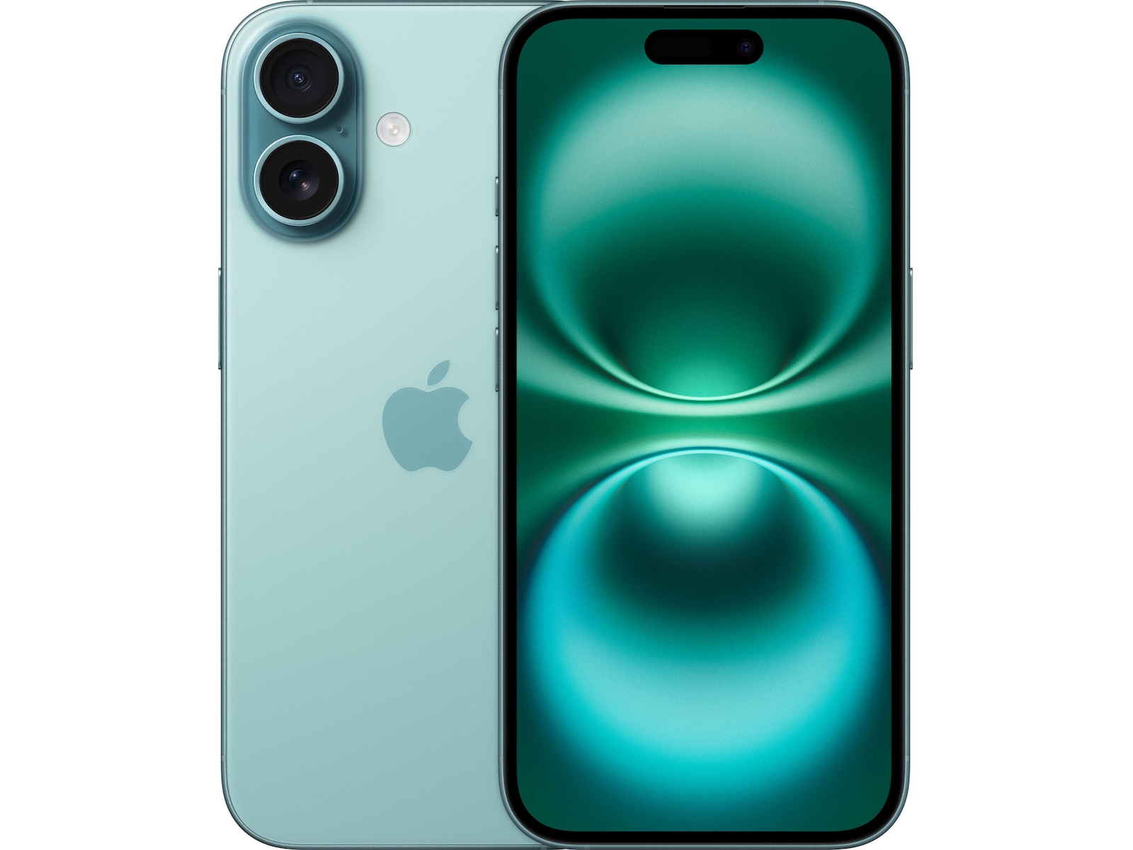 iPhone 16 128GB (blågrøn) Mobiltelefoner