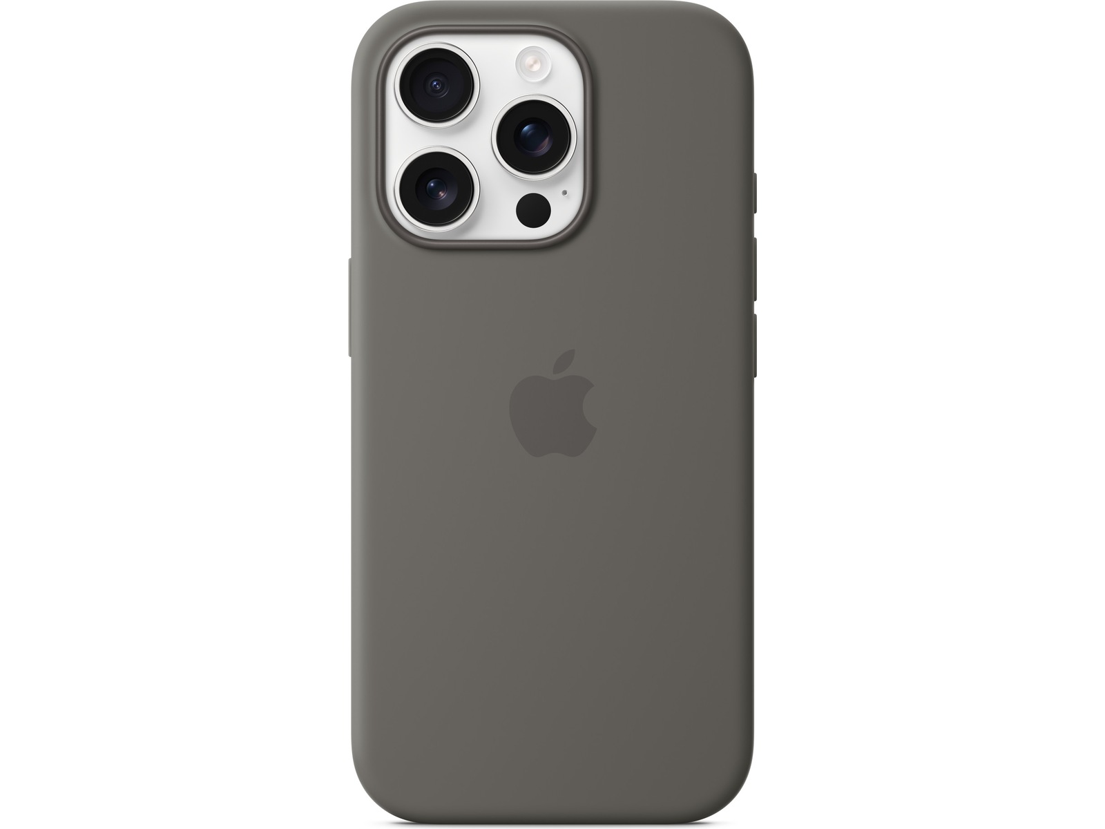 Apple iPhone 16 Pro Silikonecover (granitgrå) Mobilcover