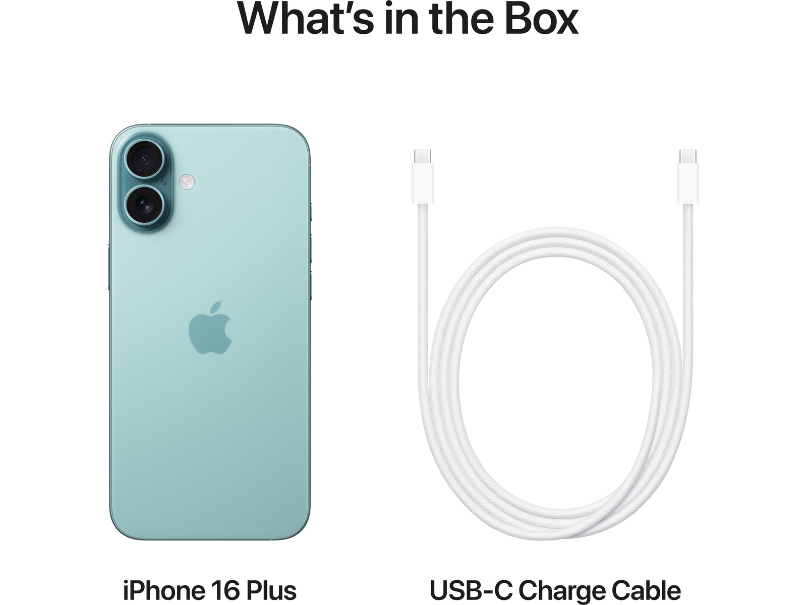 iPhone 16 Plus 256GB (grønblå) Mobiltelefoner