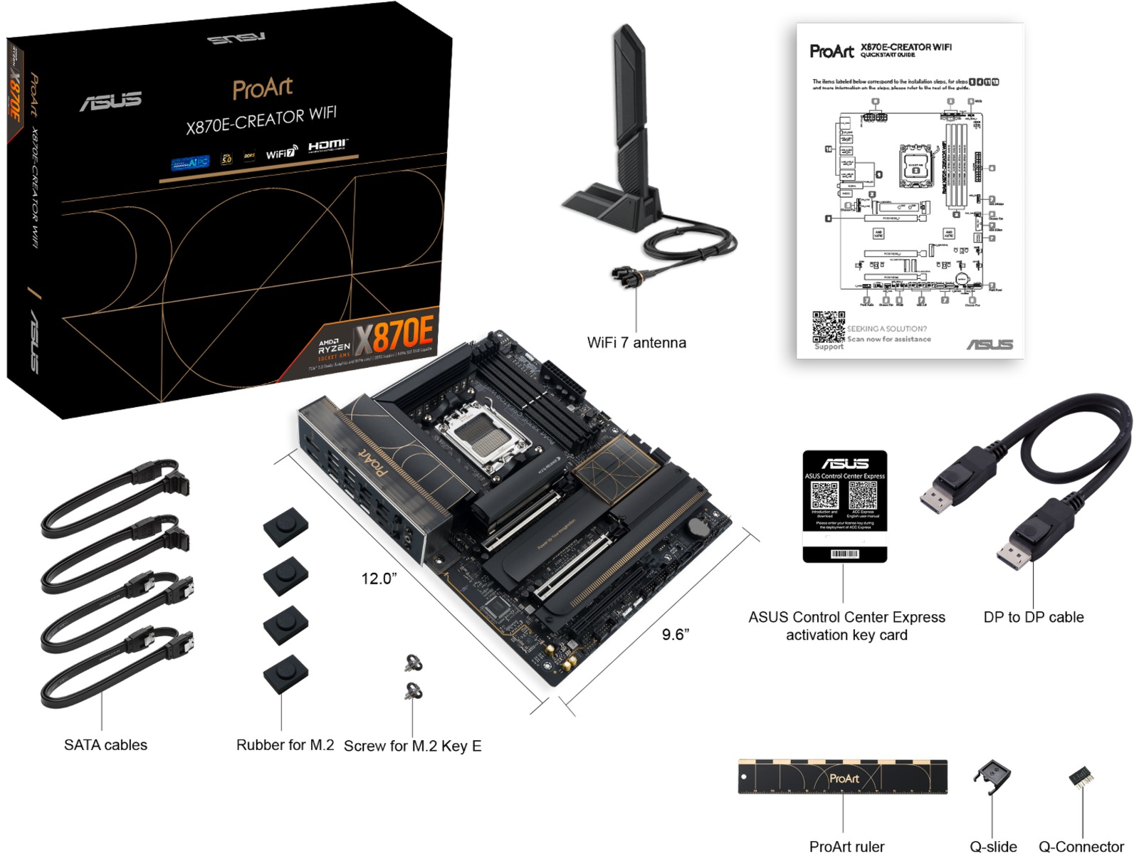 ASUS ProArt X870E-CREATOR WIFI Bundkort AMD Socket