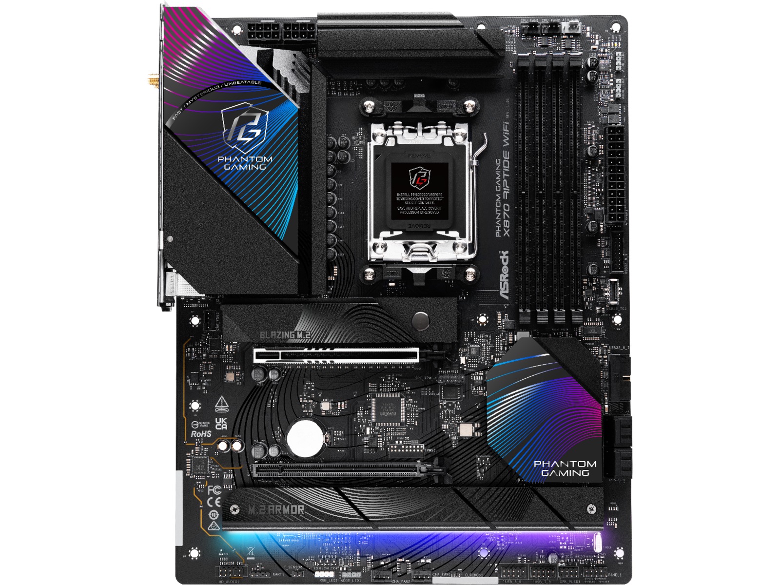 ASRock X870 Phantom Gaming Riptide WiFi Bundkort AMD Socket