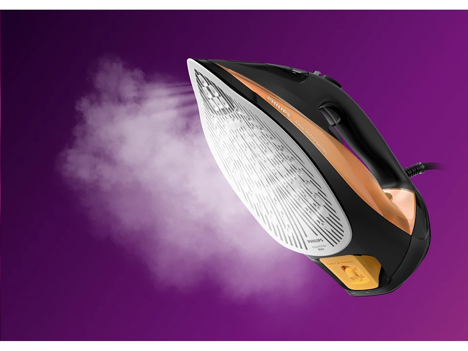 Philips 7000 Series DST7040/81 Dampstrygejern (sort/guld) Strygejern