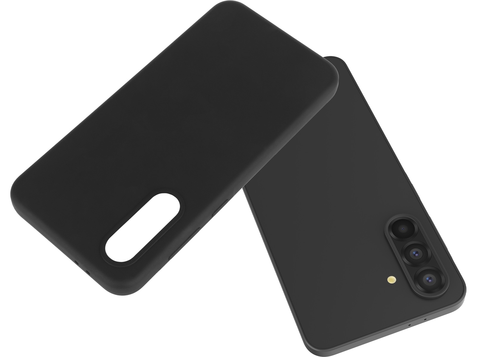iiglo Galaxy A56 Silikone cover (sort) Mobilcover