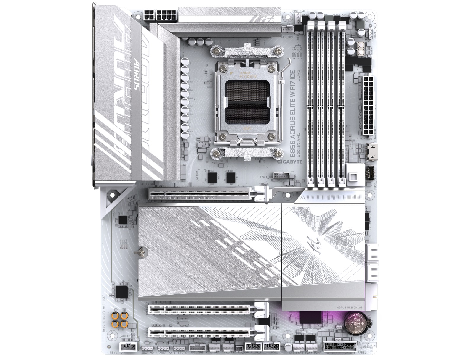 Gigabyte B850 AORUS ELITE WF7 ICE Bundkort AMD Socket
