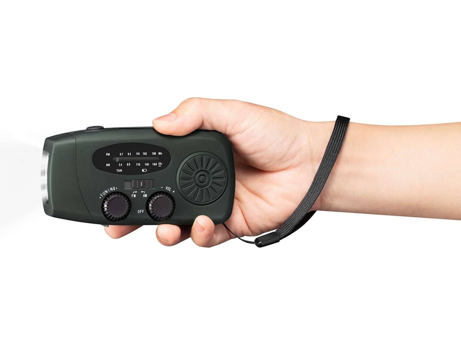 Andersson EYF-C2000 FM/AM krankradio med solpanel Radio & musikafspillere