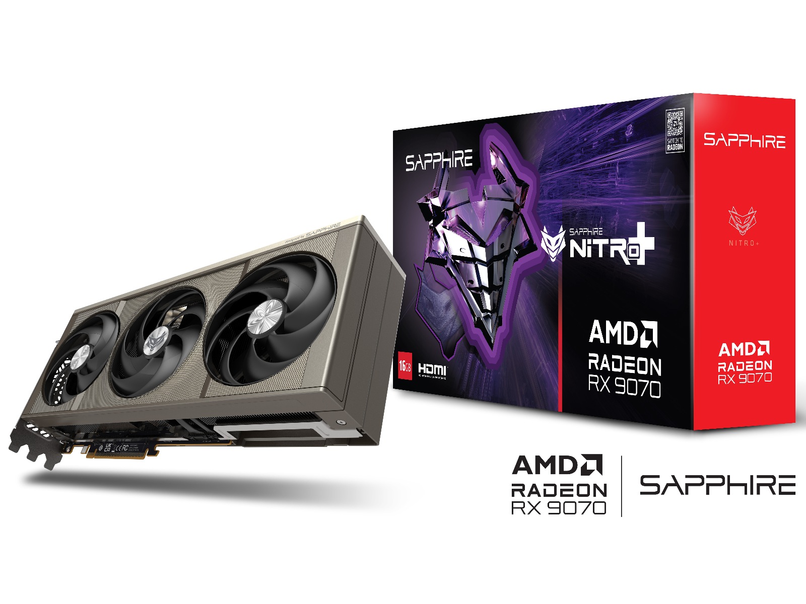 Sapphire NITRO+ AMD Radeon RX 9070 Gaming OC Grafikkort