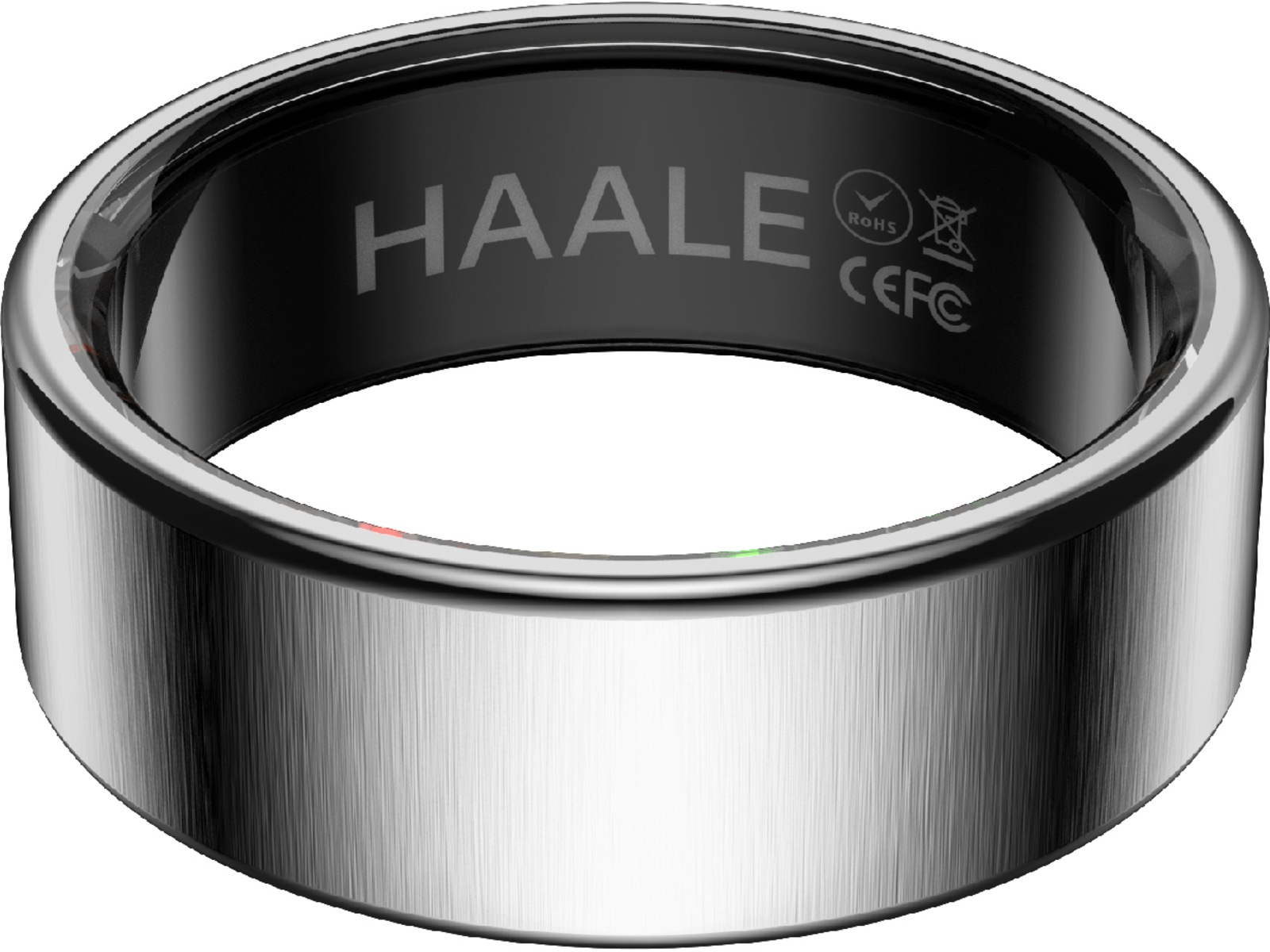 Haale II Smart Ring str. 8 (børstet sølv) Smart ring