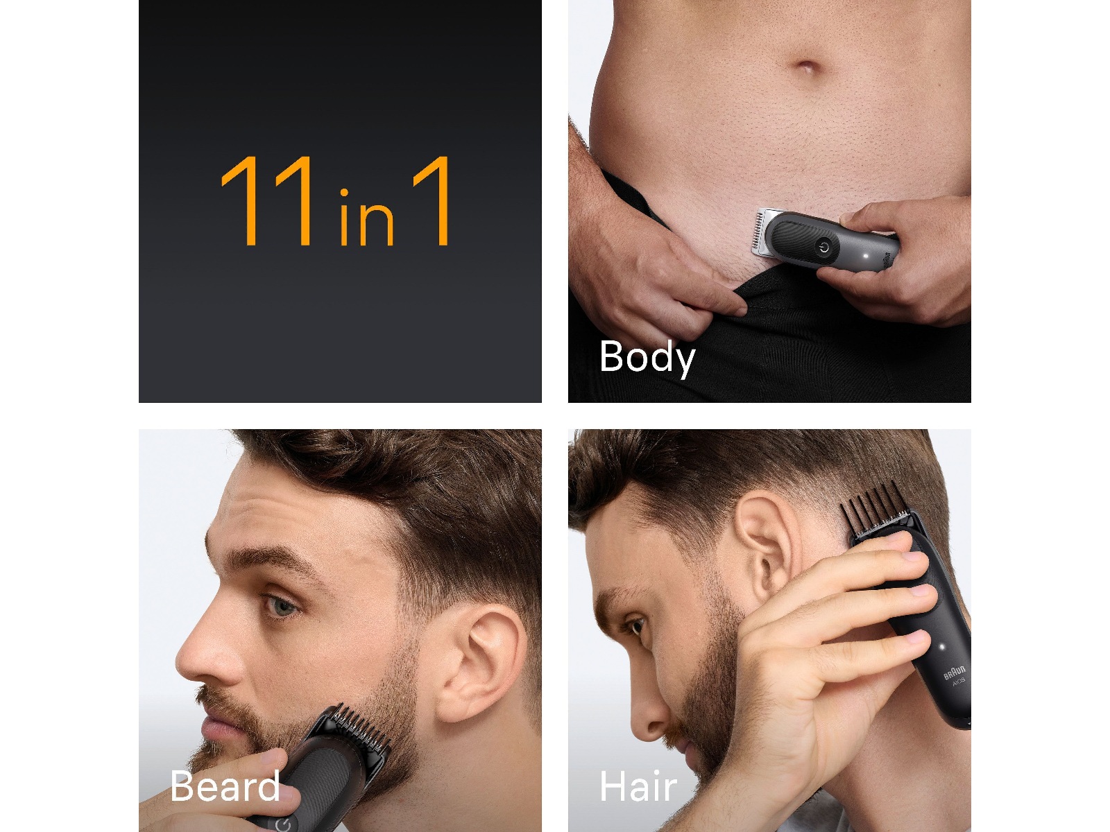 Braun Series 5 All-in-One grooming-sæt (grå) Hårtrimmer