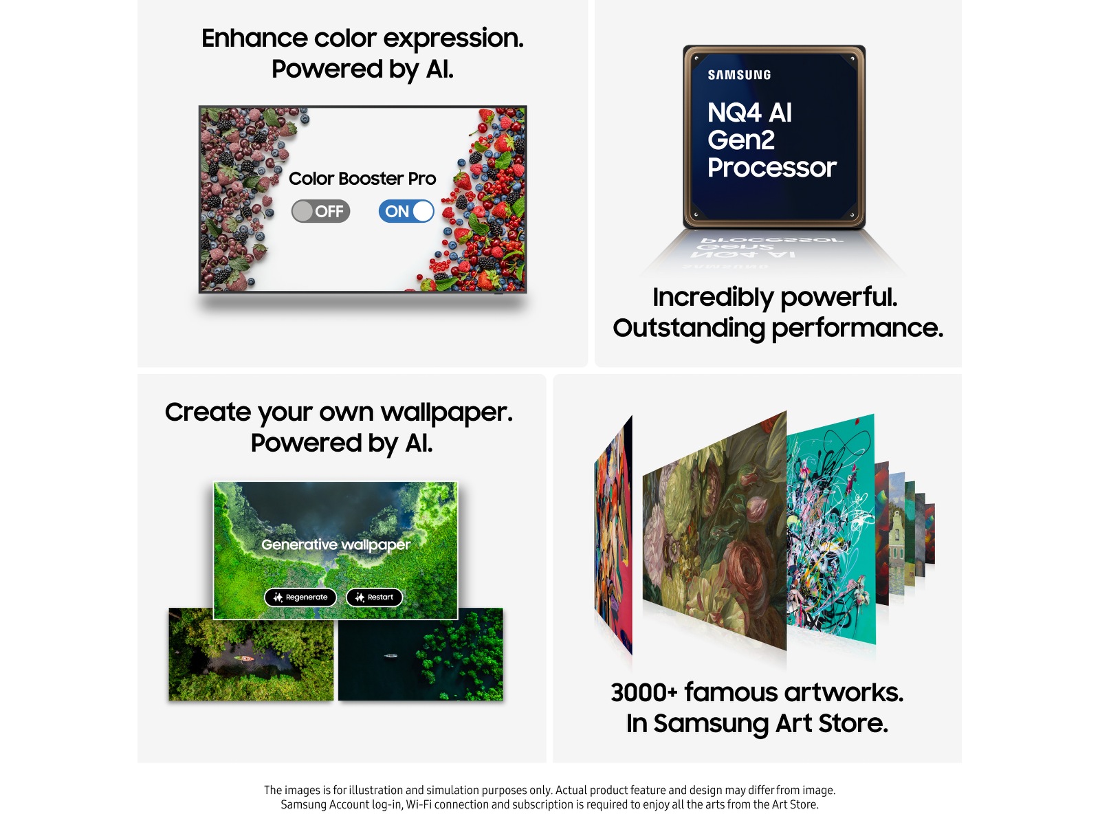 Samsung 55" The Frame LS03FA QLED 4K smart-TV (2025) 50 - 59 tommer TV