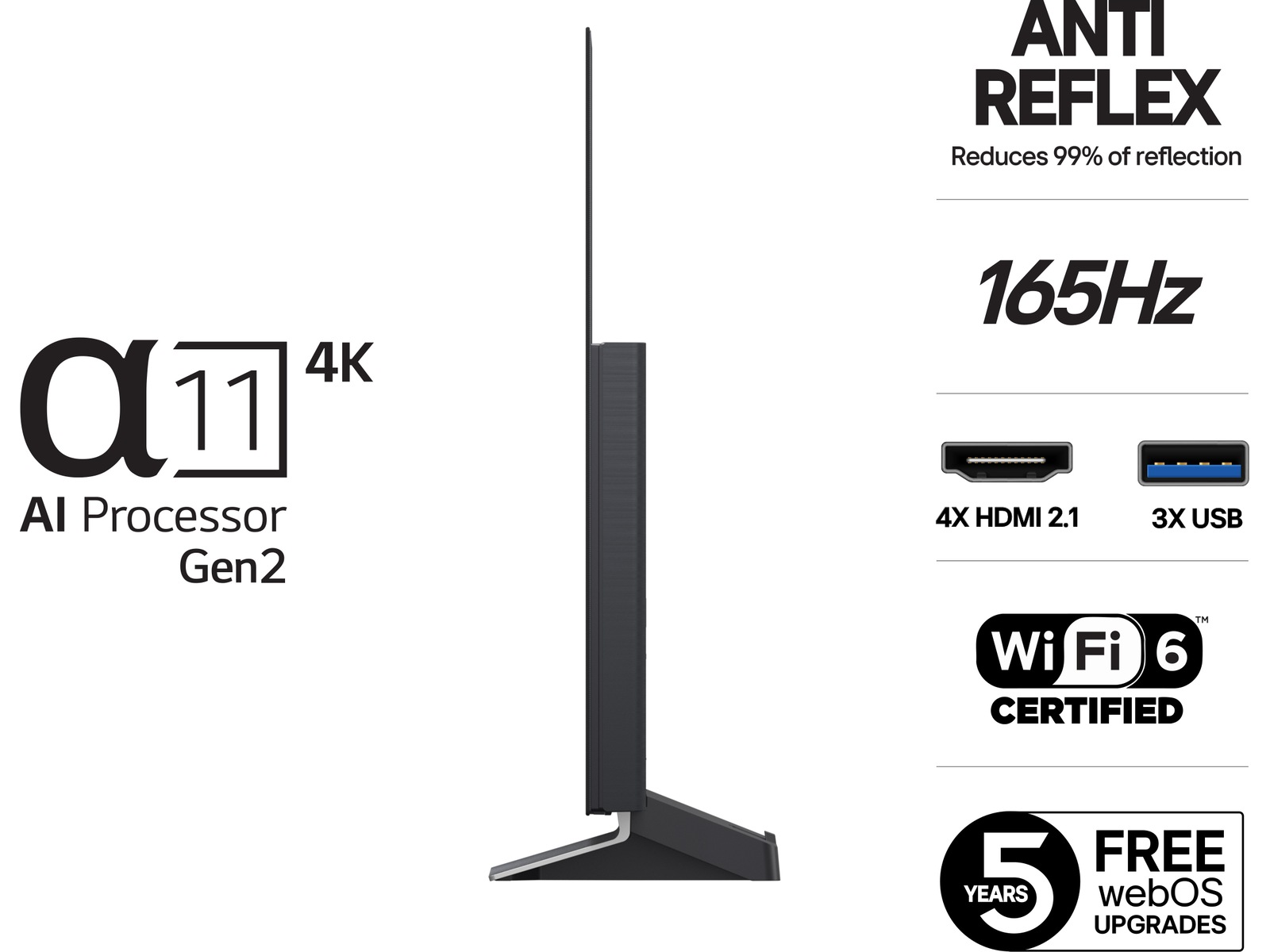 LG 48" G5 AI 4K OLED Smart TV (2025) 20 - 49 tommer TV