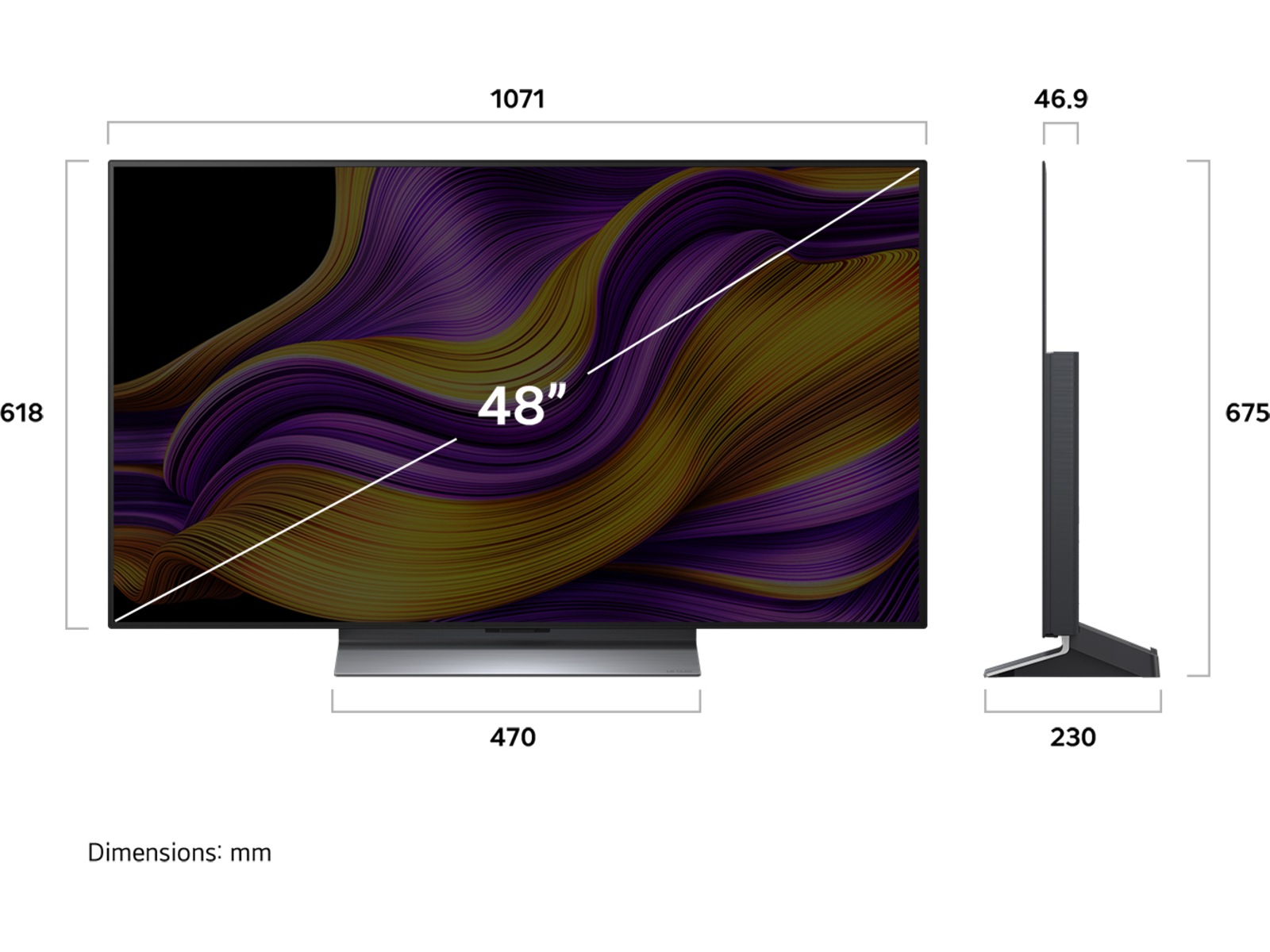 LG 48" G5 AI 4K OLED Smart TV (2025) 20 - 49 tommer TV