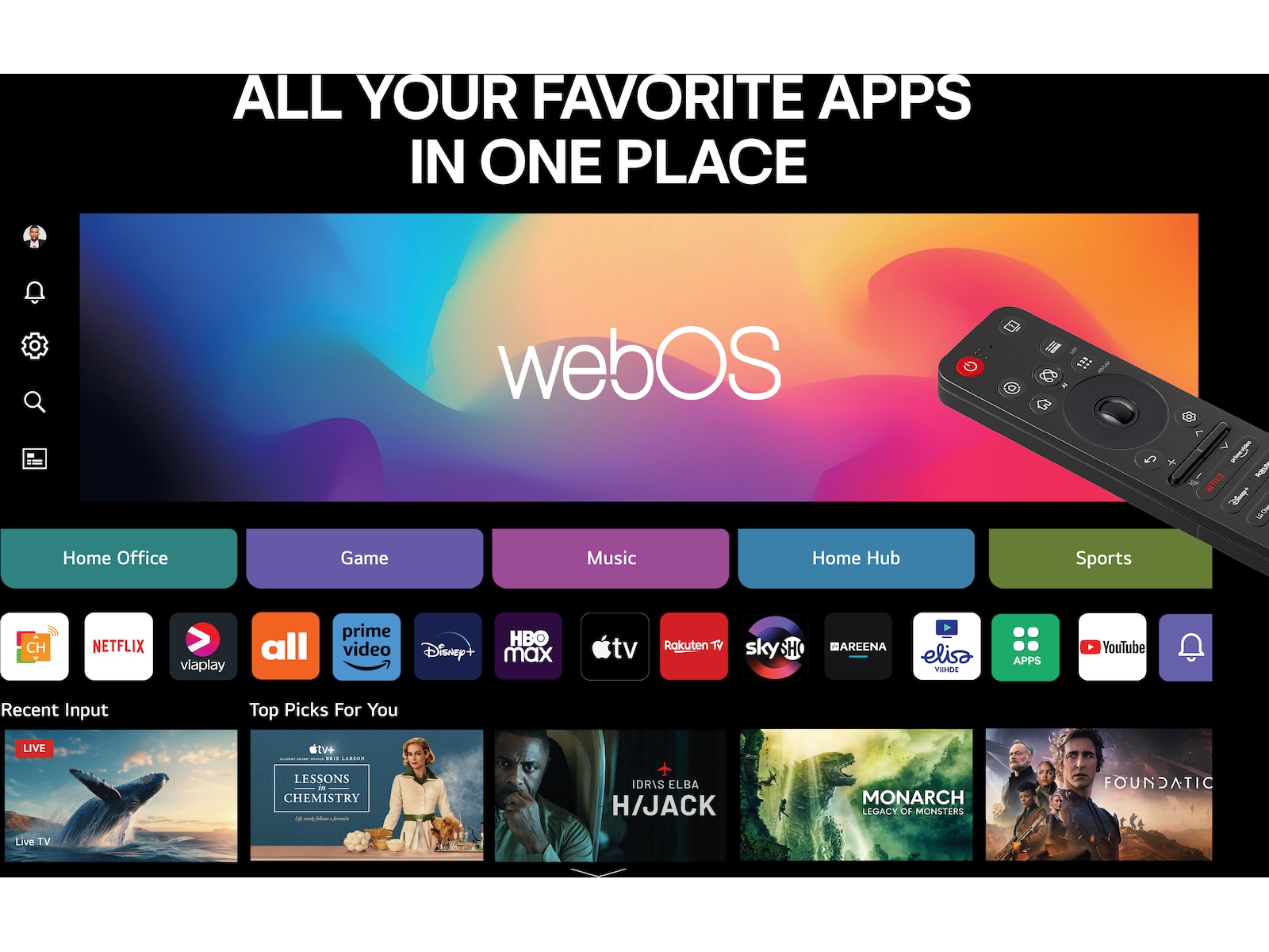 LG 65" G5 AI 4K OLED Smart TV (2025) 60 - 69 tommer TV