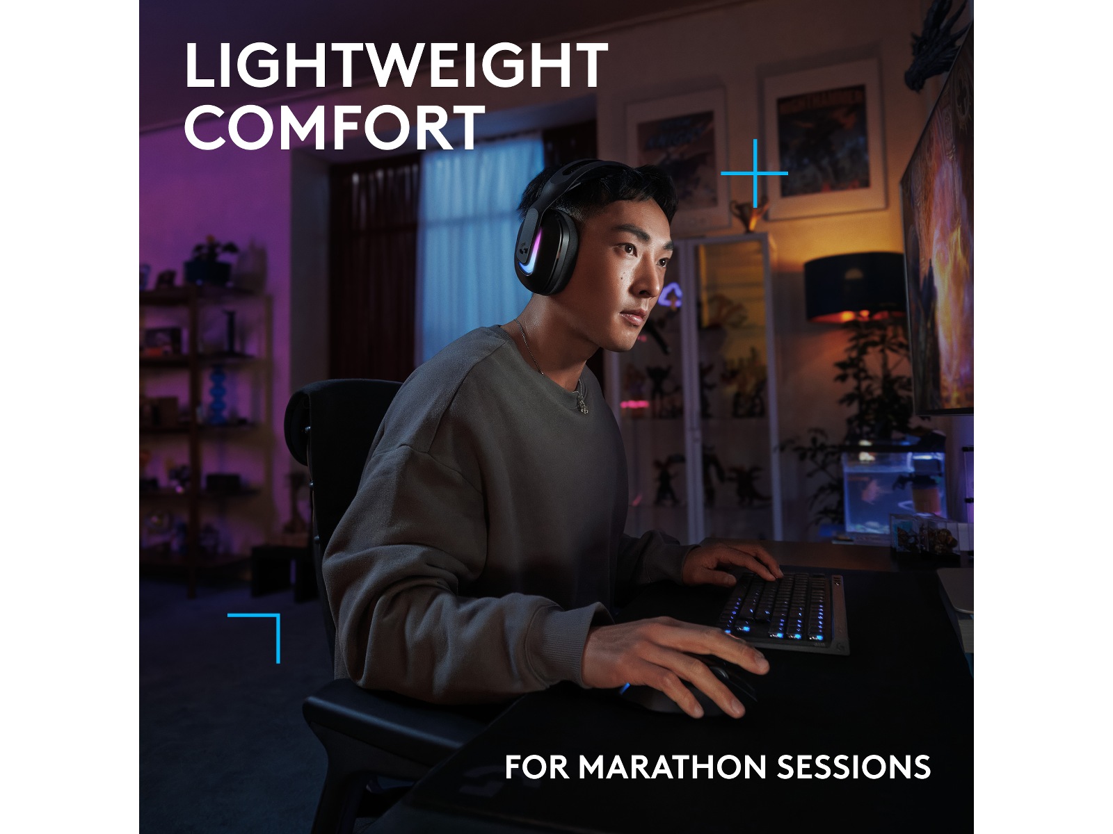 Logitech G522 Lightspeed Trådløst Gaming Headset (sort) Gamingheadset