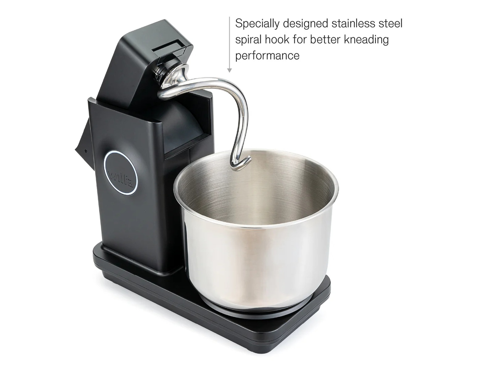 KM2BS-T70 Probaker timer sort med SS-krog Køkkenmaskiner