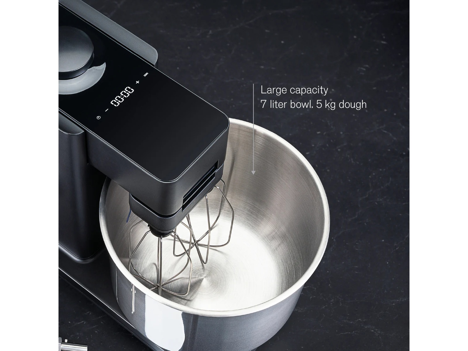 KM2BS-T70 Probaker timer sort med SS-krog Køkkenmaskiner