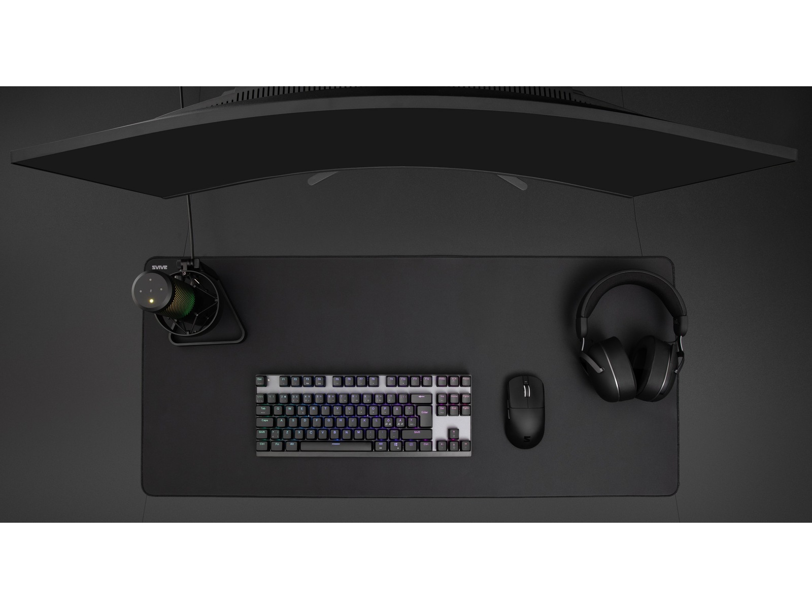 Svive Flow Gaming Musmatta Performance XL (svart) Gamingmusemåtte