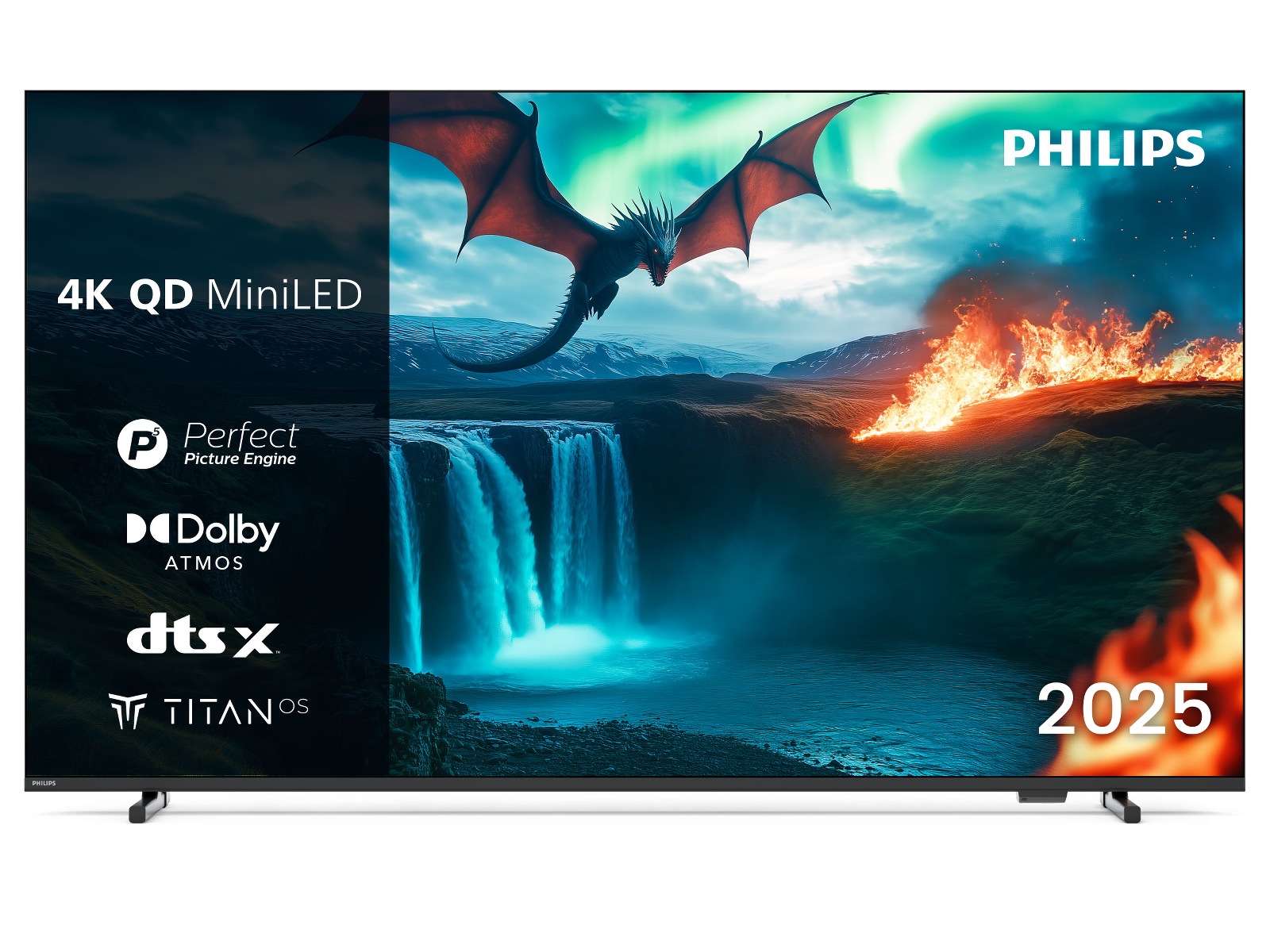 Philips 75" MLED810/12 QD smart MiniLed TV (2025) 70 - 79 tommer TV