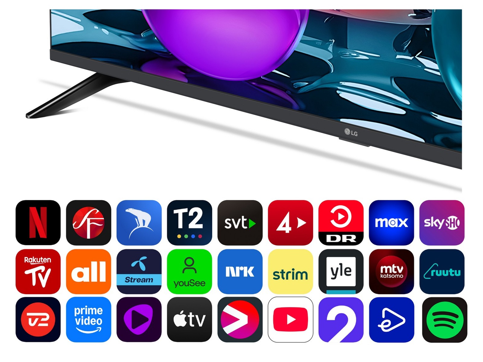 LG 55" UA73 AI 4K UHD smart-tv (2025) 50 - 59 tommer TV