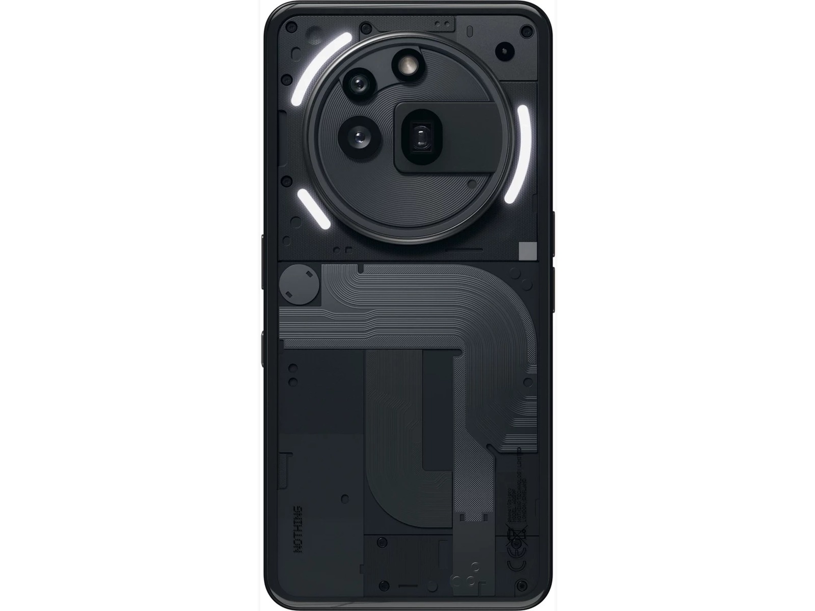 Nothing Phone (3a) Pro 12+256GB (sort) Mobiltelefoner