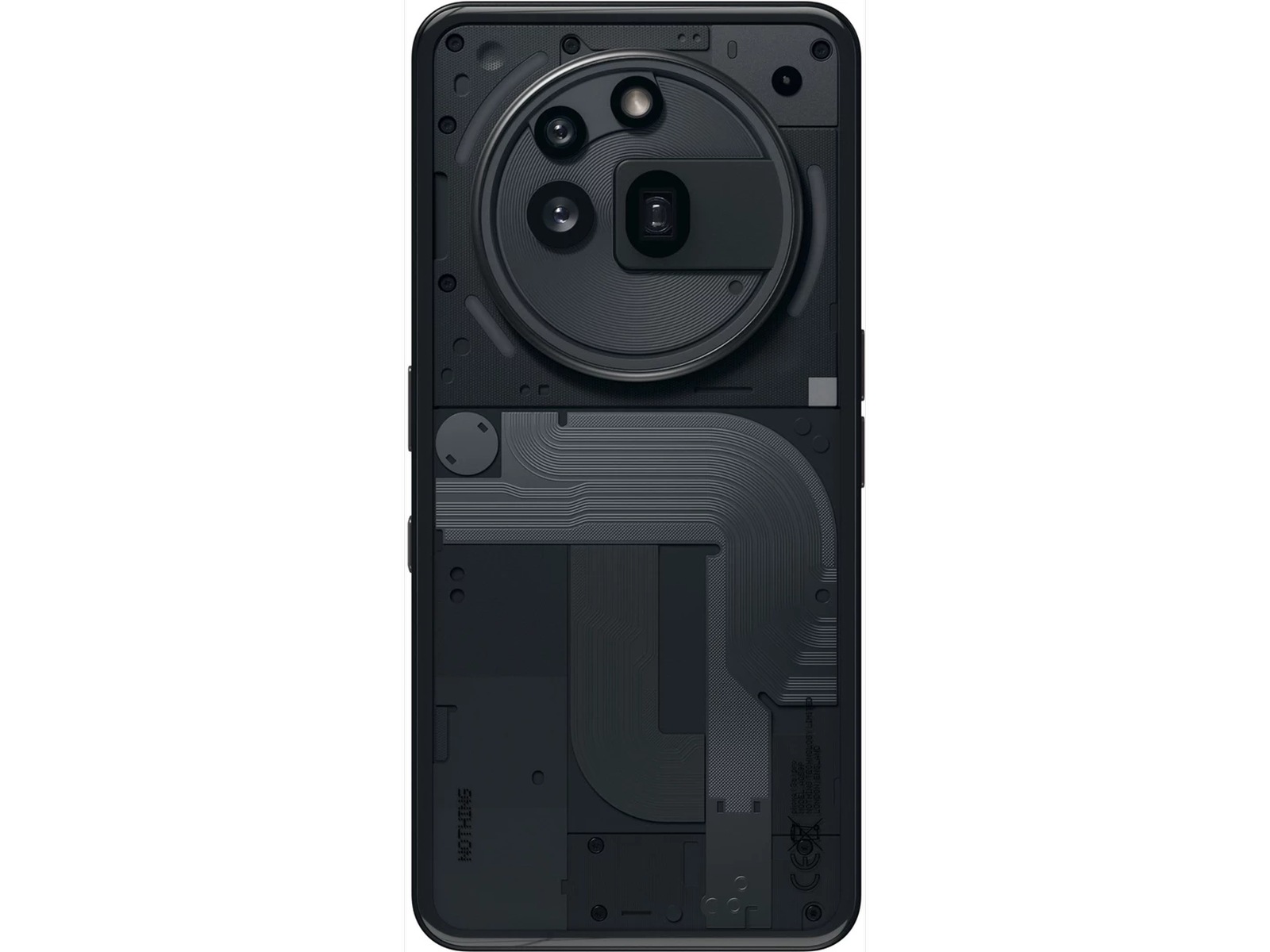 Nothing Phone (3a) Pro 12+256GB (sort) Mobiltelefoner