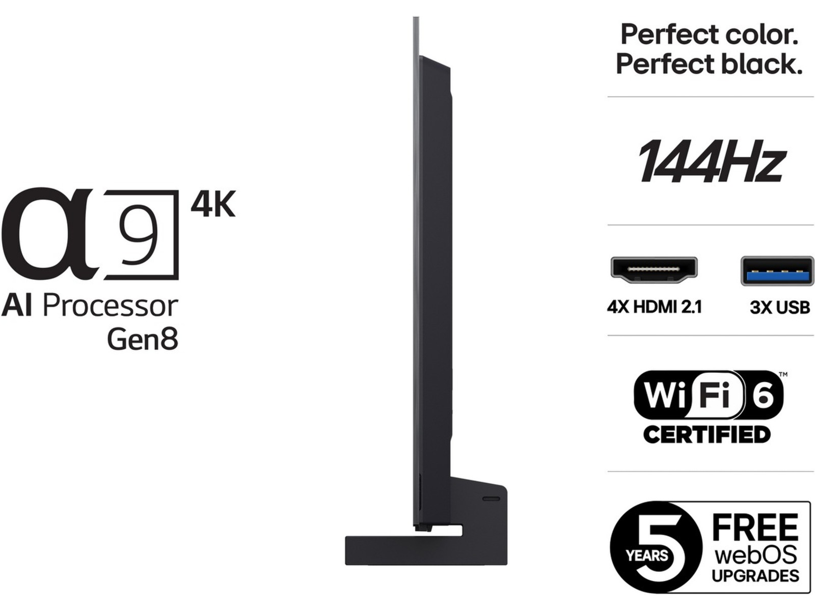 LG 42" C5 AI 4K OLED Smart TV (2025) Bundle 20 - 49 tommer TV