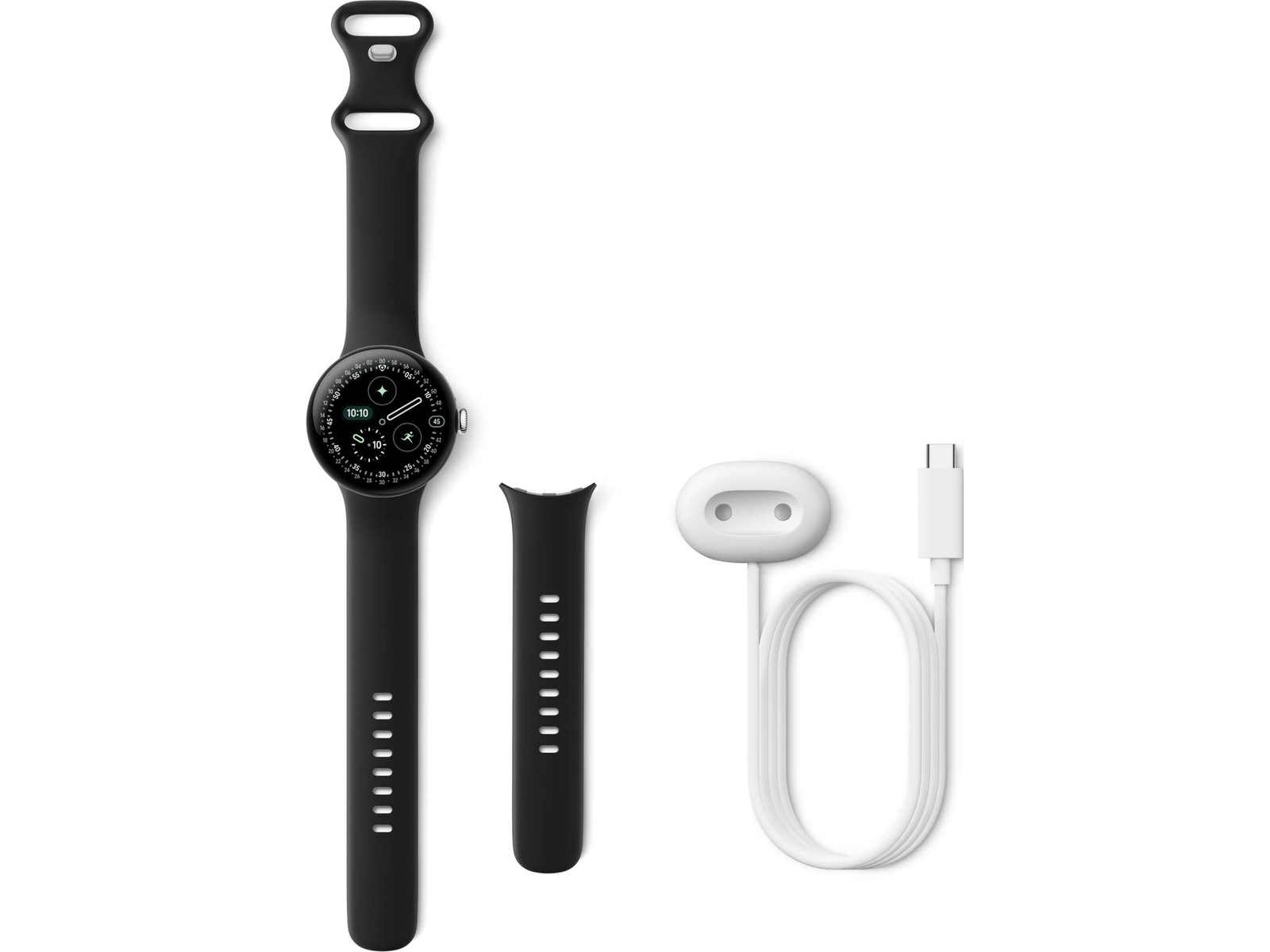 Google Pixel Watch 4 45mm LTE (sort) Smartwatches