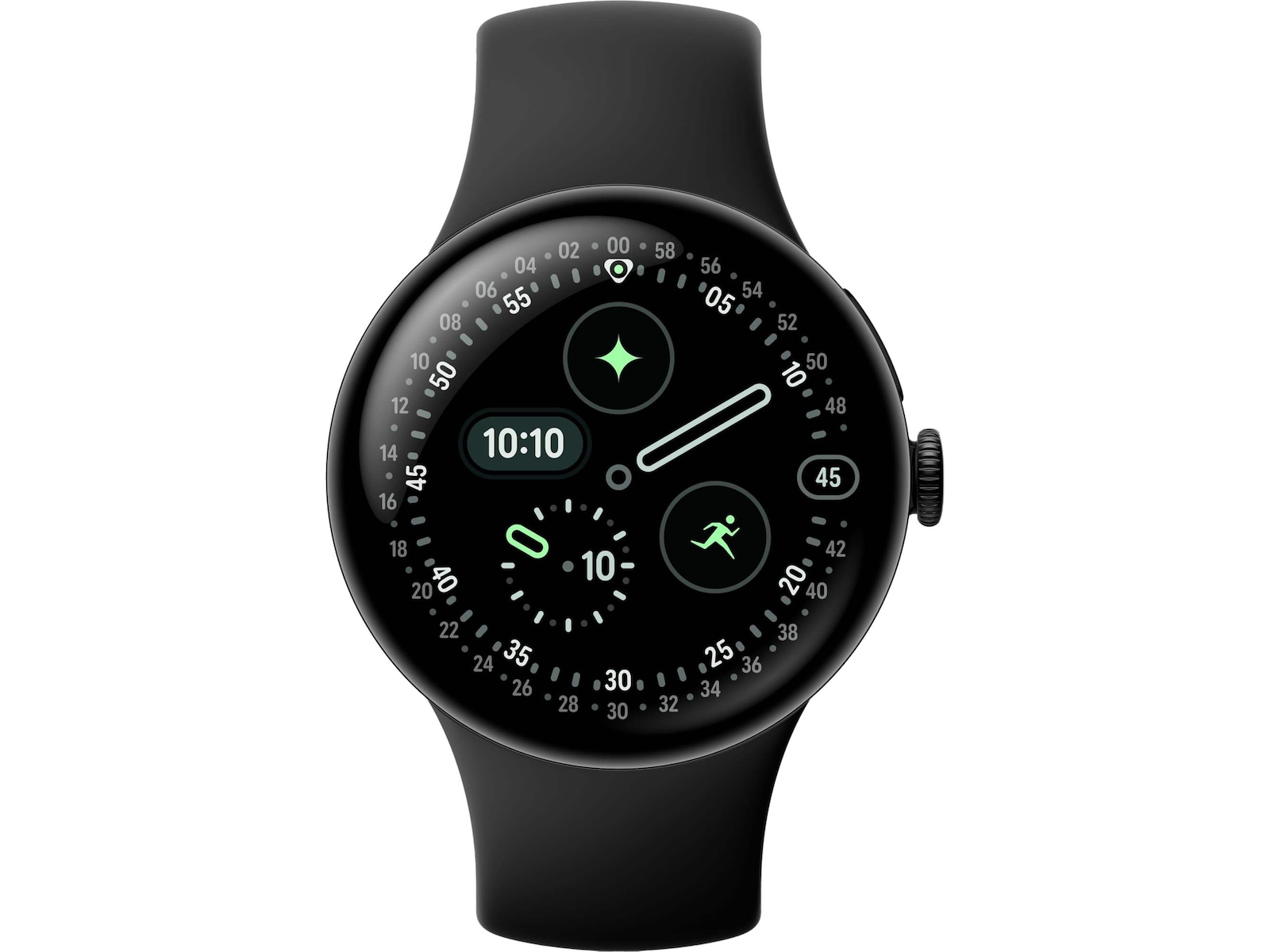 Google Pixel Watch 4 45mm WiFi (sort) Smartwatches