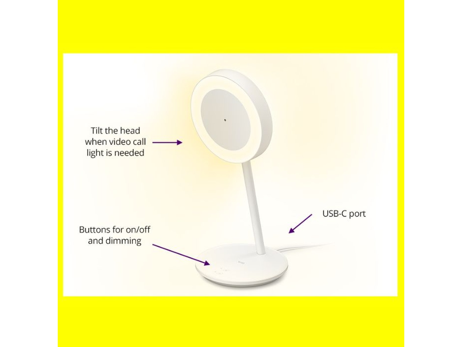 Wi-Fi BLE Portrait Smart skrivebordslampe Bordlampe