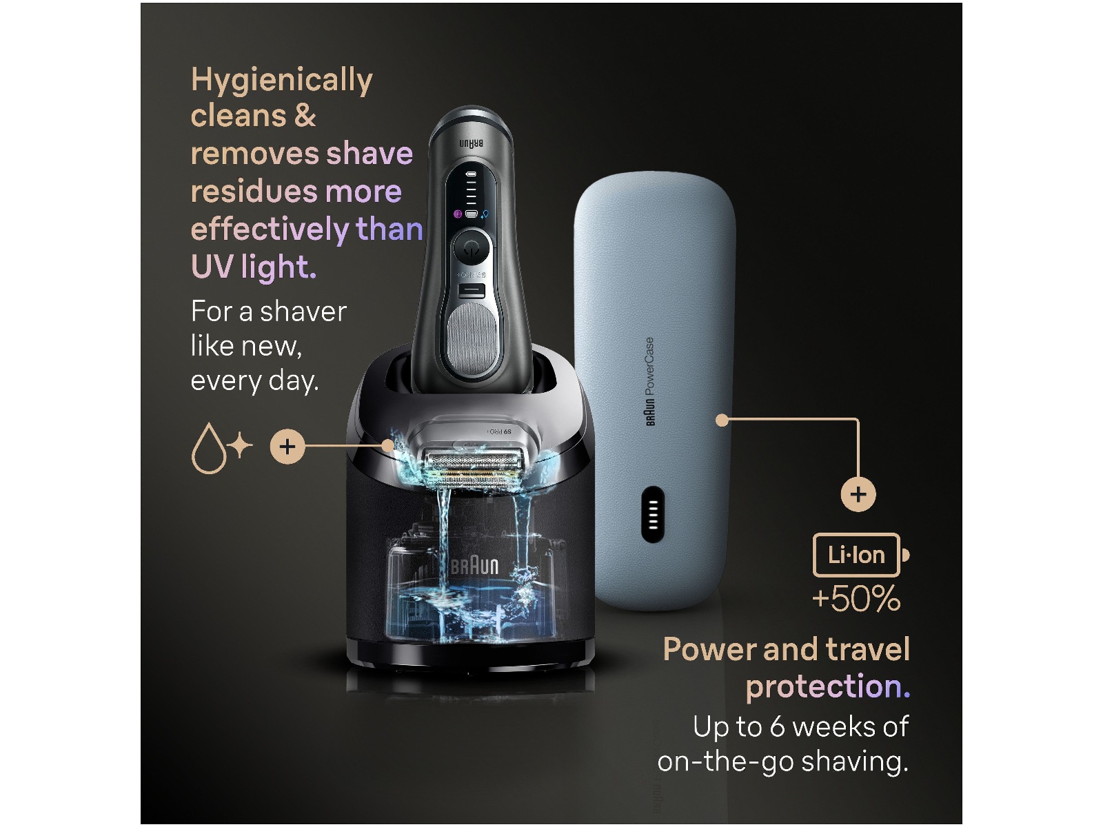 Braun Series 9 PRO+ elektrisk barbermaskine 9675CC Barbermaskine