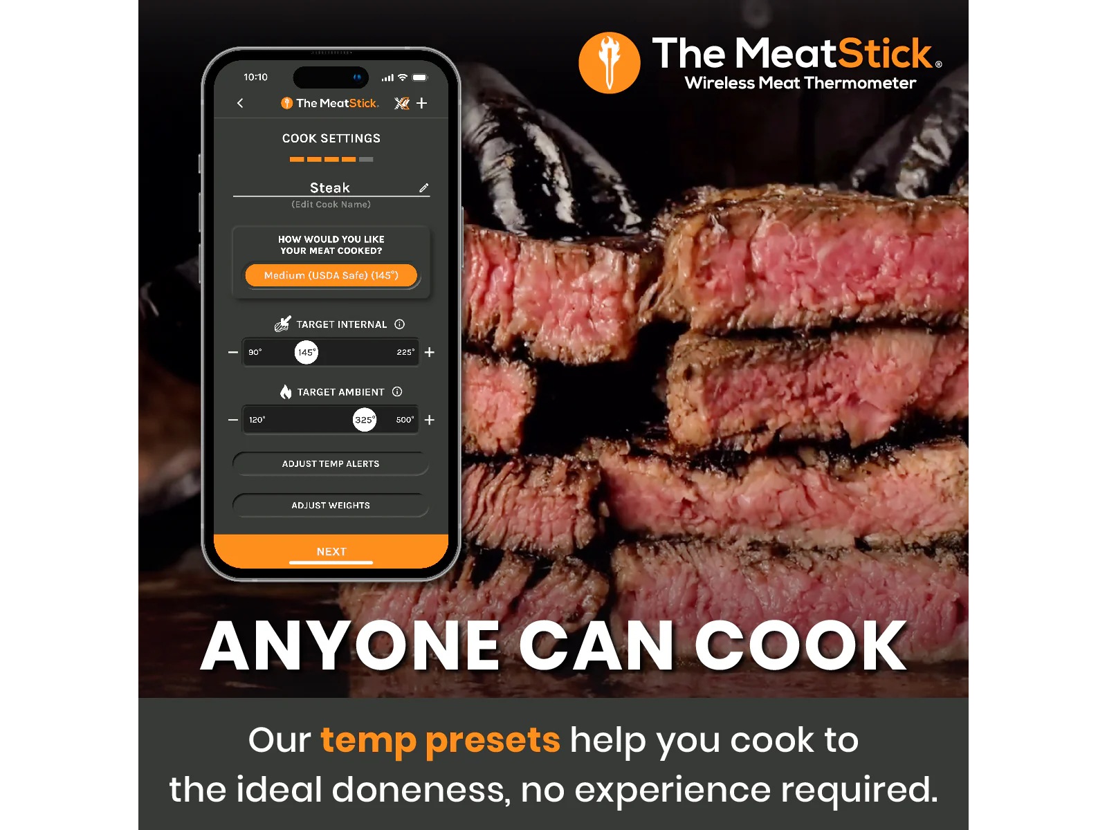 THE MEATSTICK 4X Sæt trådløst stegetermometer Andet køkkenudstyr