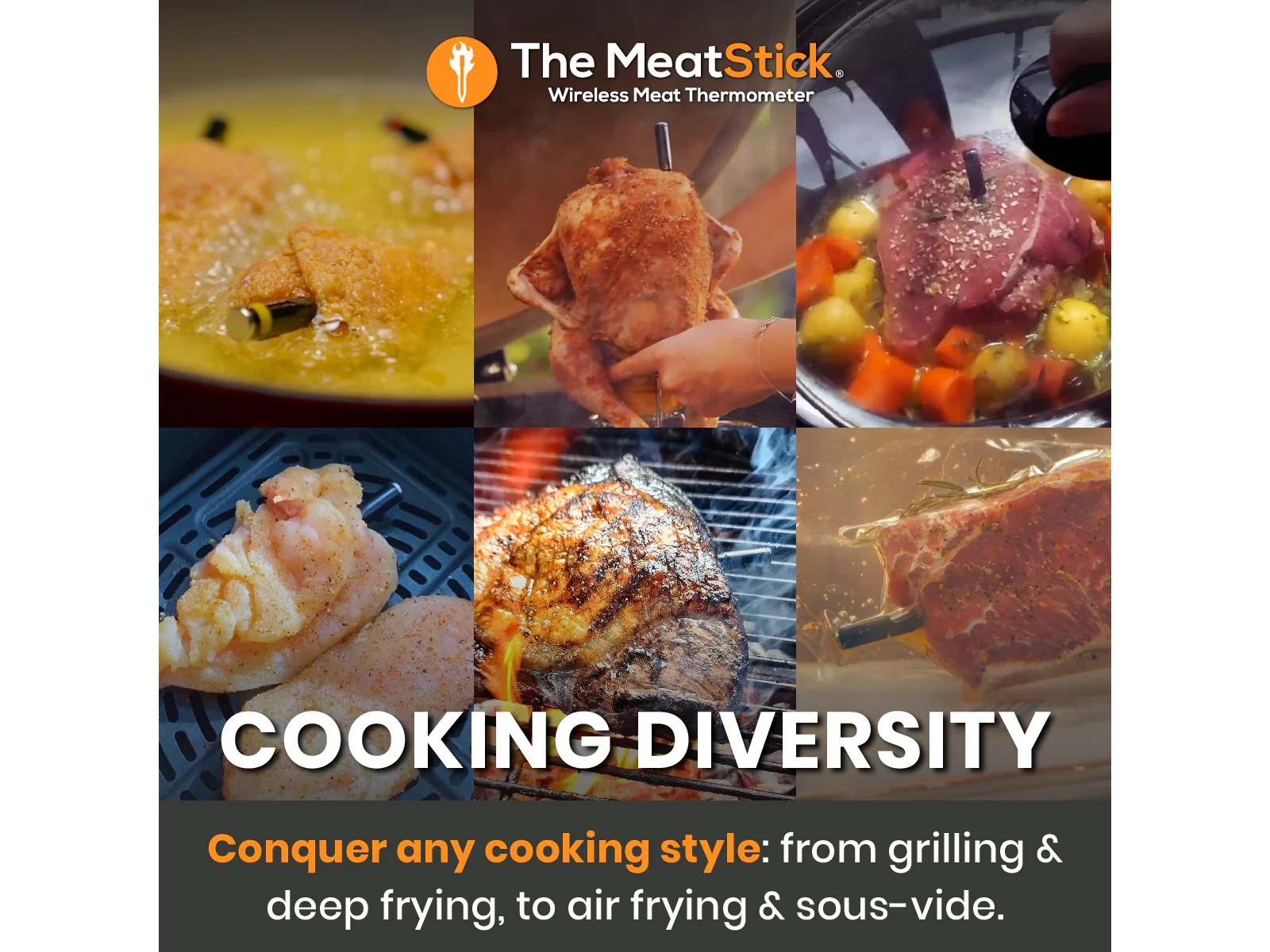 THE MEATSTICK Chef X Sæt trådløst stegetermometer Andet køkkenudstyr