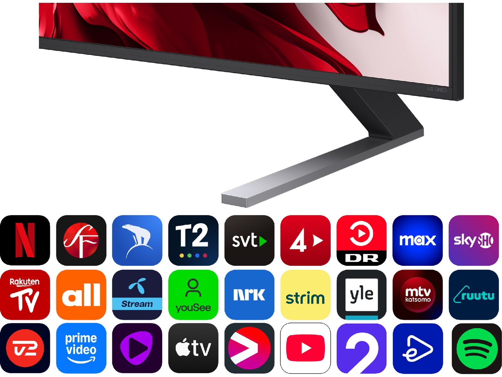 LG 75'' QNED85 evo AI MiniLED 4k Smart TV (2025) 70 - 79 tommer TV