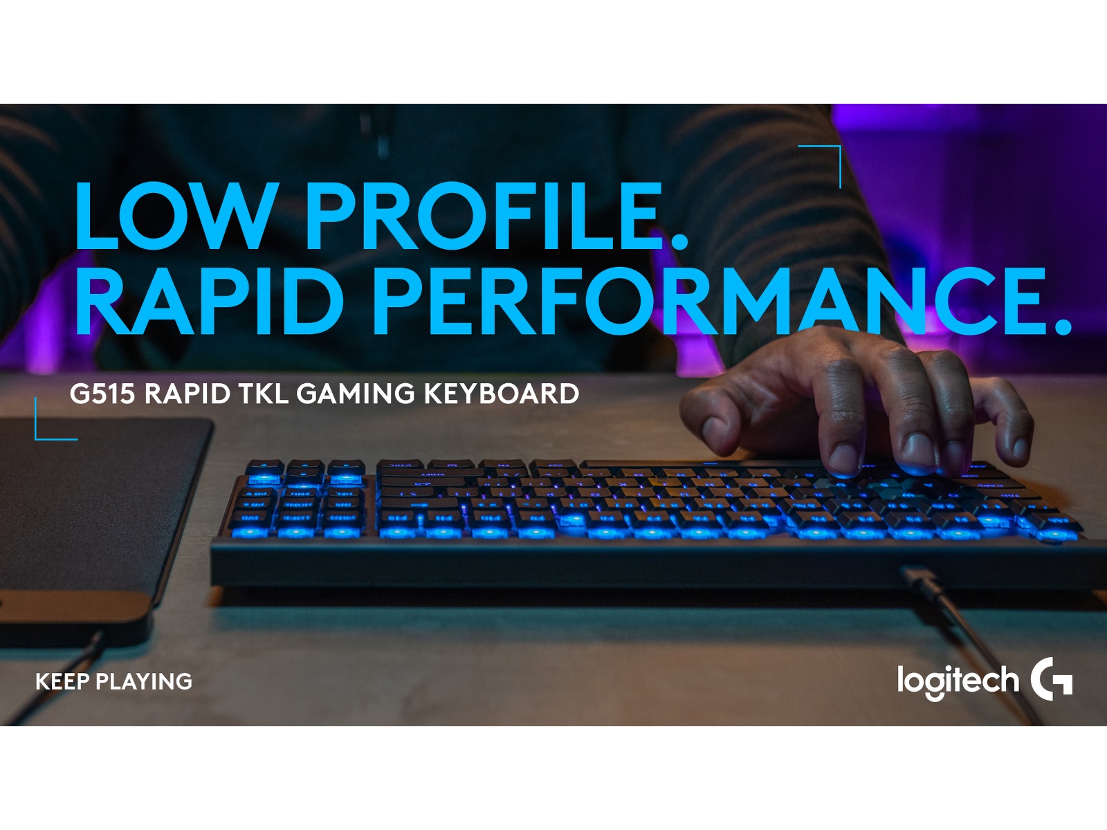 Logitech G515 TKL Rapid Gamingtastatur (sort) Gamingkeyboard